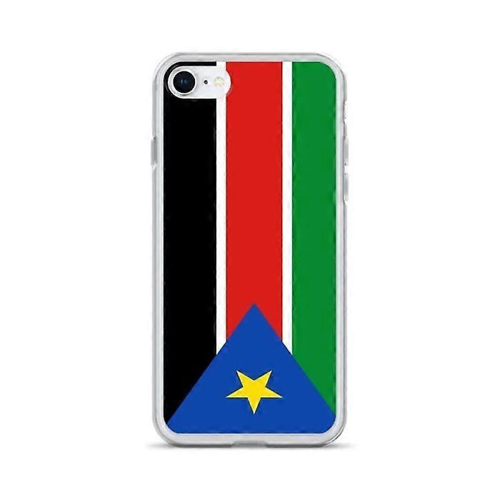iPhone Case - iPhone 7 - South Sudan Flag - Flexible - Slim and Lightweight Design - Multicolor