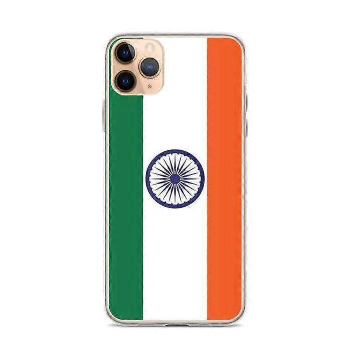Phone Case - PIXELFORMA - iPhone 11 Pro Max - India Flag - Transparent Plastic - TPU