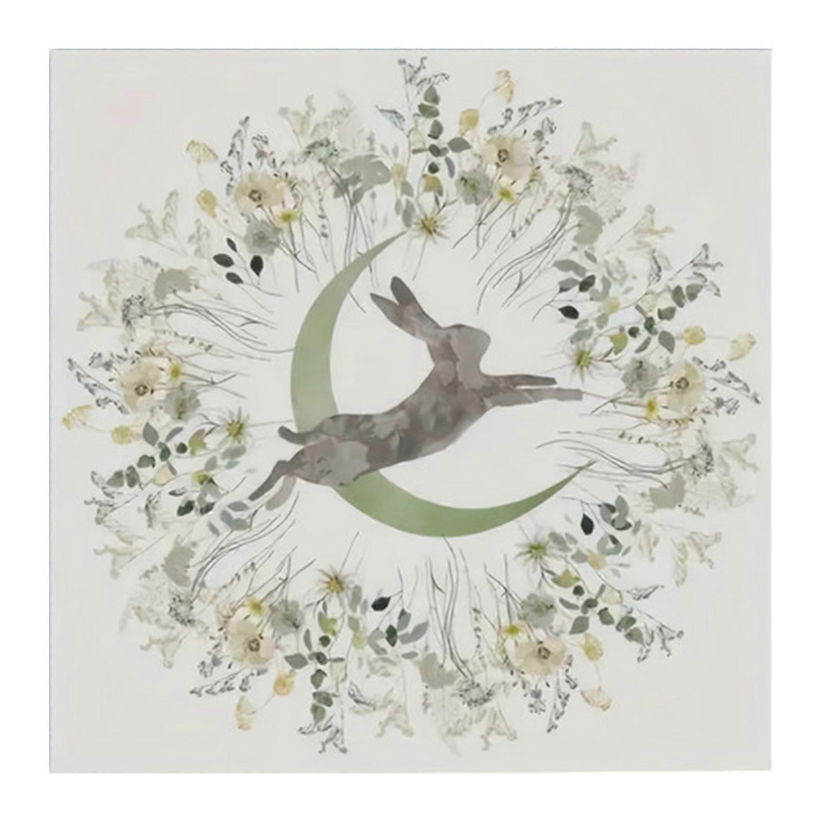 Divinations Tablecloth Moonphase/Rabbit Astrology Tarots Card Tablecloth Altars Cloth Divinations Board Game Accessory