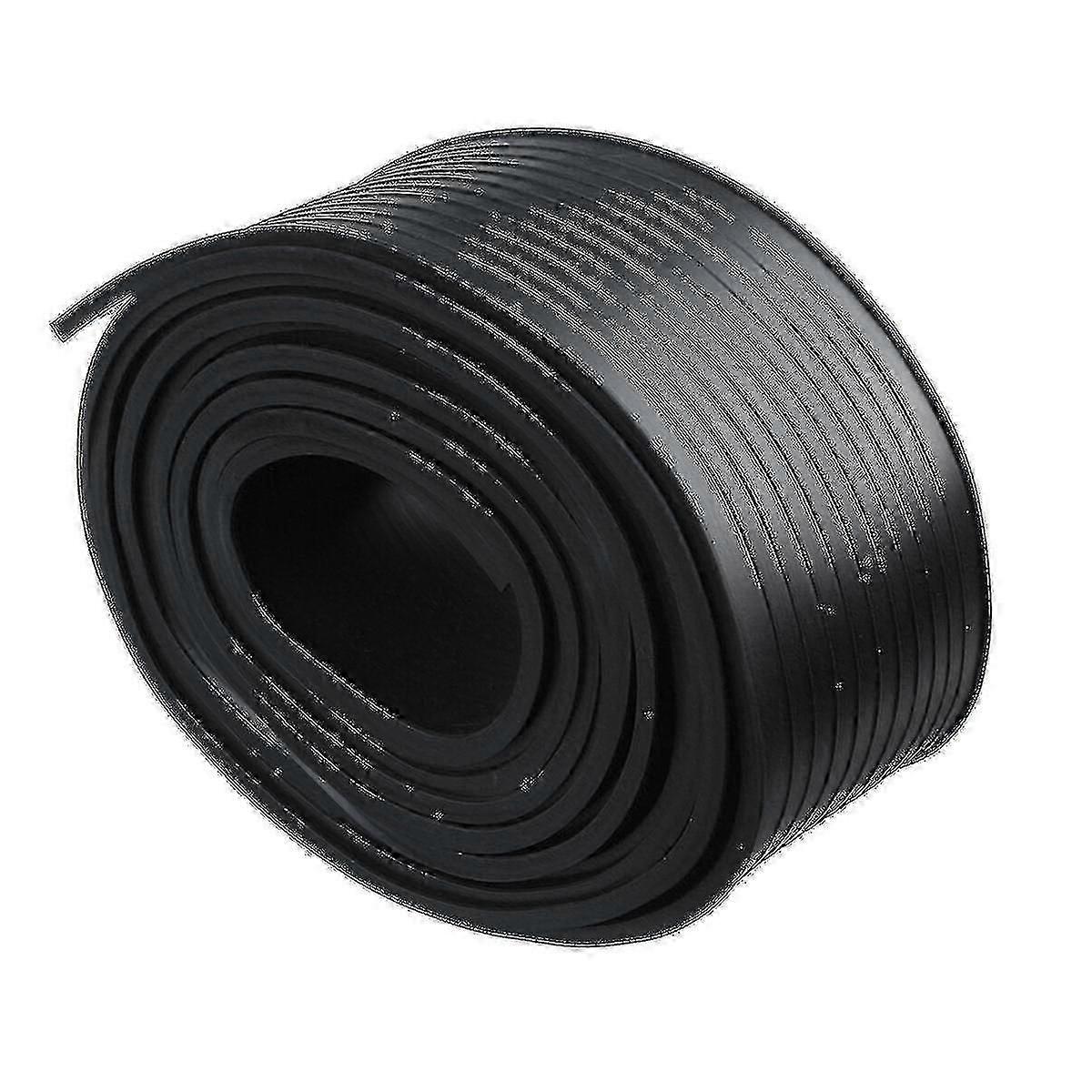 5m Rubber Strip Garage Door Bottom Weather Seal Trim με απόσβεση κατά της σύγκρουσης T-End για μόνωση και προστασία πόρτας πλάτους 16 ποδιών
