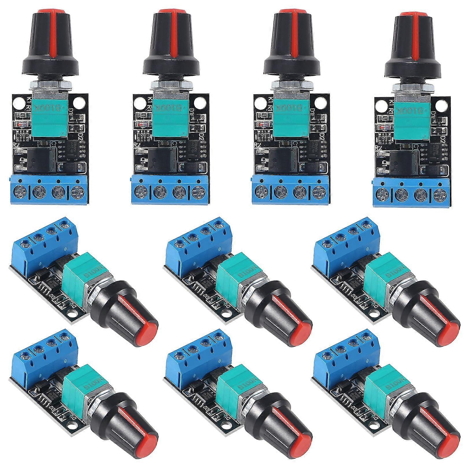 10PCS 5V 12V 10A Voltage Regulator PWM DC Motor Speed Controller Governor Stepless Speed Regulator LED Dimmer Power Controller