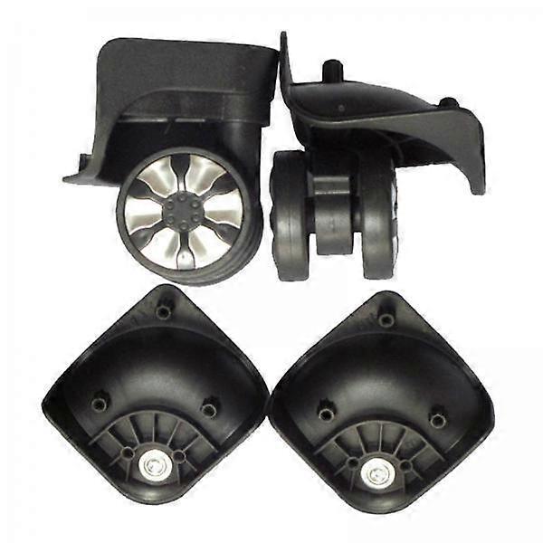 2 x 2 Stück Gepäck Swivel Ersatzräder Schwarz Links &