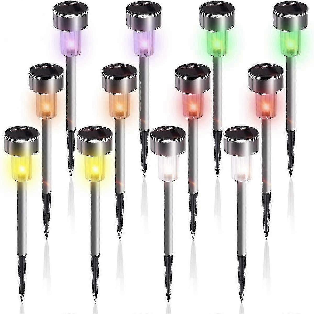Led Path Lights Outside Solar Color Changing Light Weatherproof Light