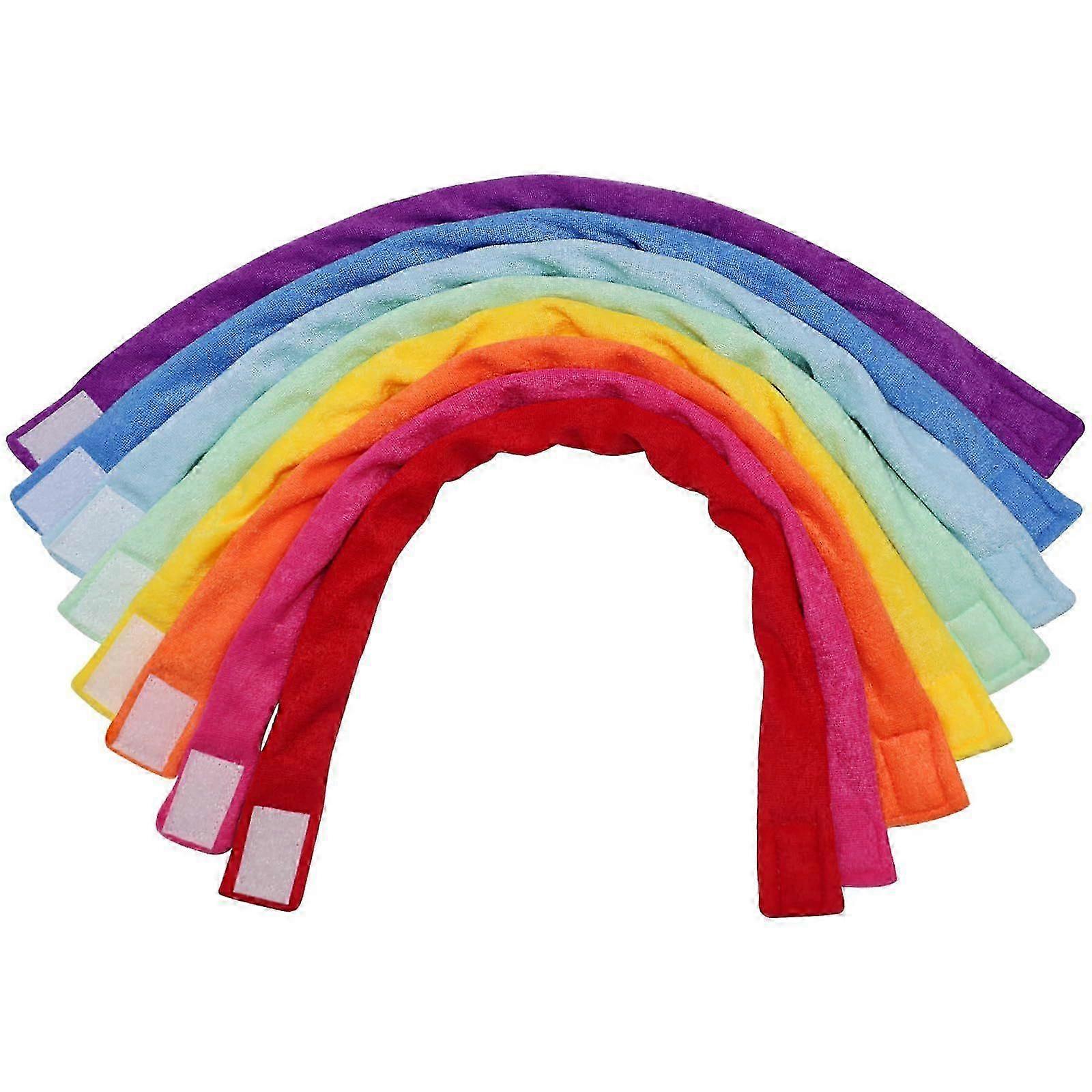 8-pack mjuka och absorberande frottéhalsband för bitsprickning, absorberande alternativ till tuggkläder för pojkar och flickor