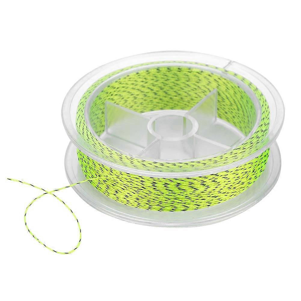 Ligne de pêche à la mouche avec structure durable, nylon de 50 m, excellente résistance à l’abrasion pour l’eau salée, jaune noir 20LB