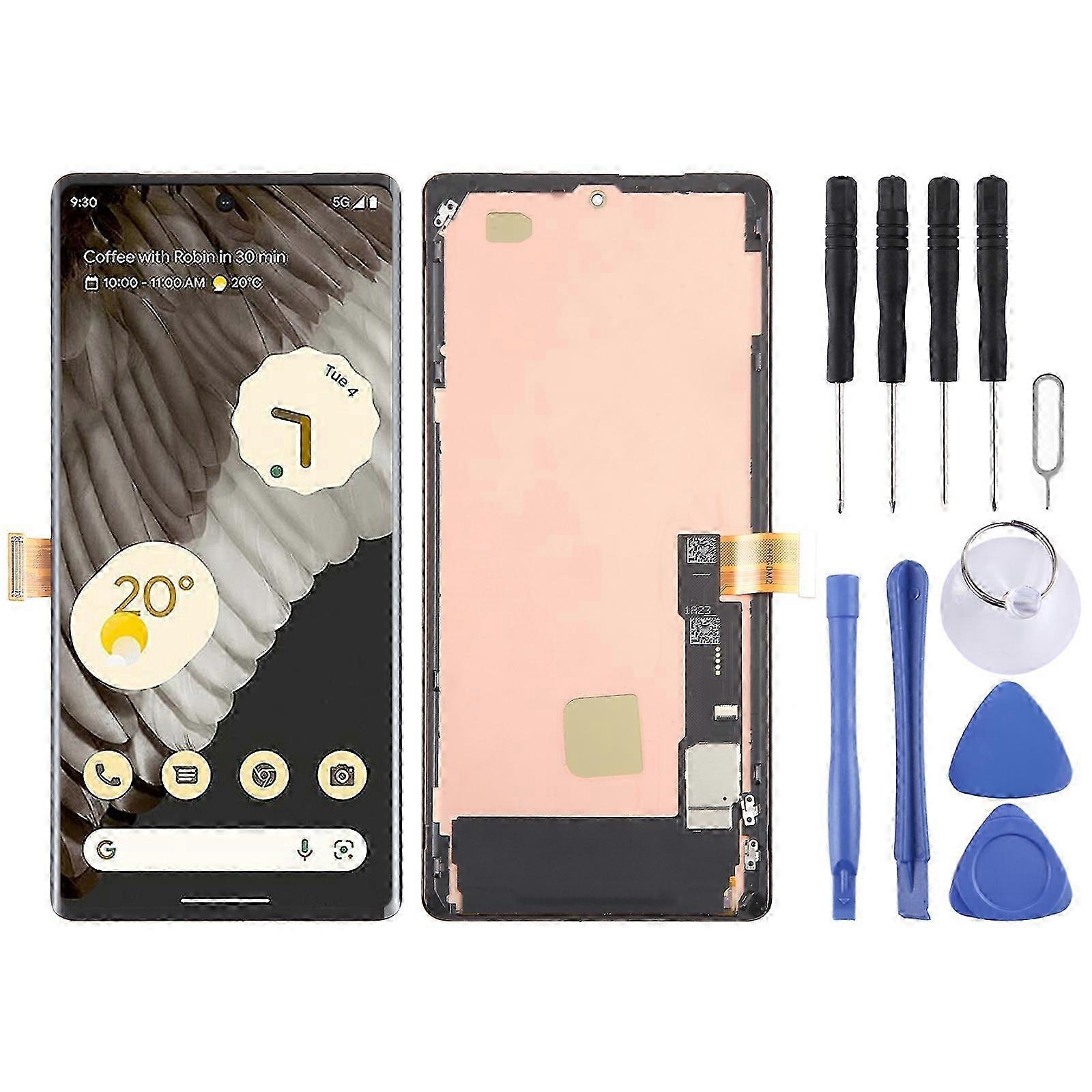 2025 For Google Pixel 7 Pro GP4BC GE2AE OLED LCD Screen Digitizer Full Assembly with Frame