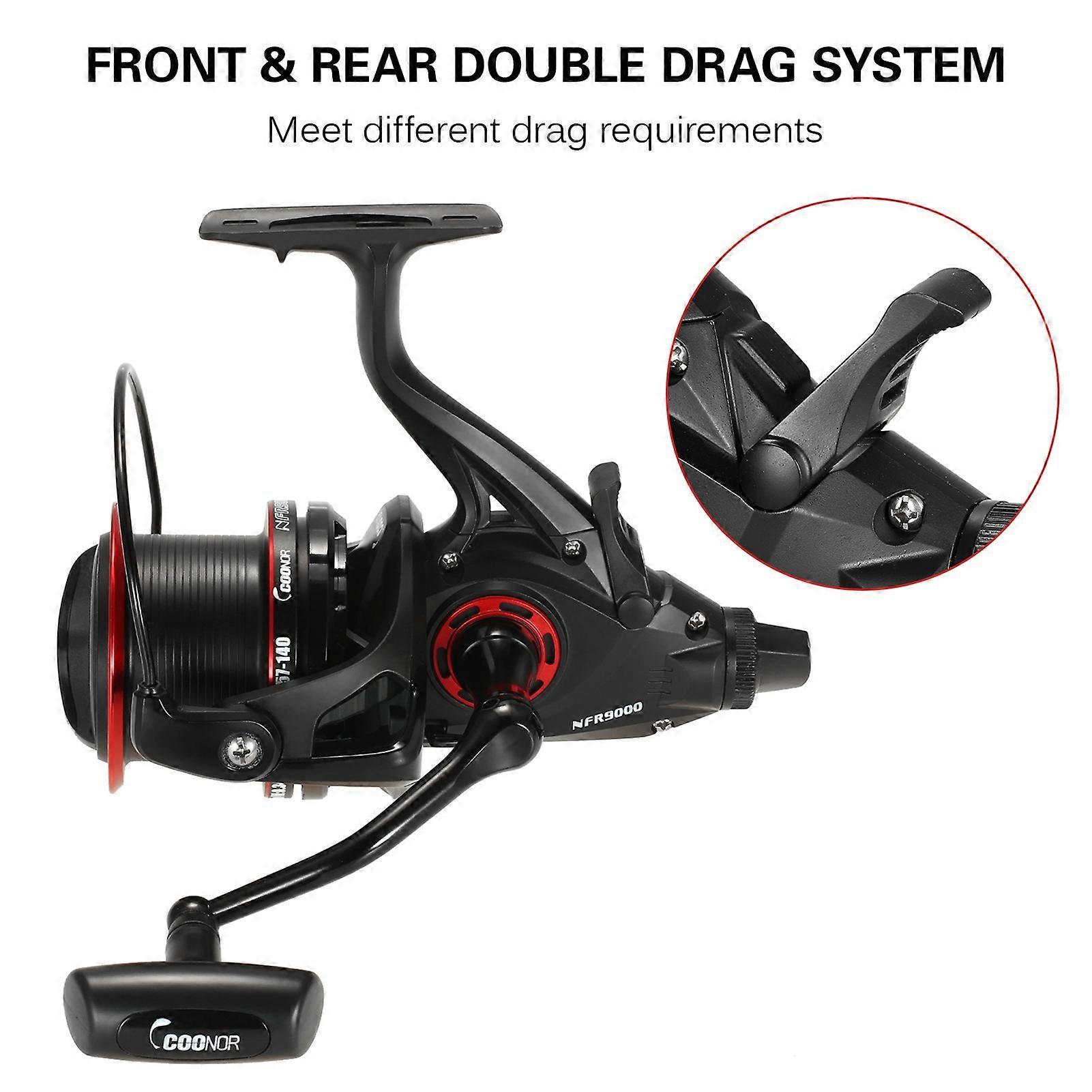 Fishing Reel with Double Line Cup  12+1BB Gear Ratio 4.6:1 Anti-Explosion Line Design and Powerful Casting Force Double Unloading Force Carp Reel