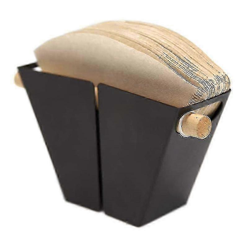Black Metal Coffee Filter Holder Compatible with Various Coffee Brewing Brands