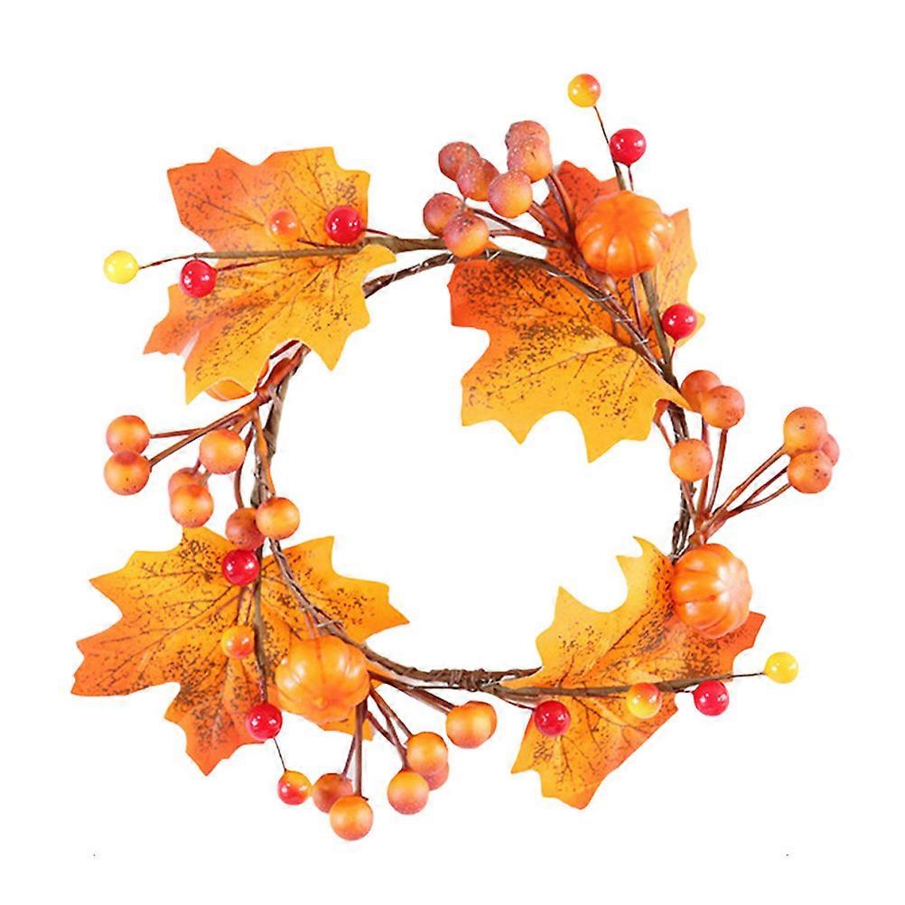 Holiday Garland, Pumpkin Candlestick for Unique Decor Style, Maintains Vibrant Appearance