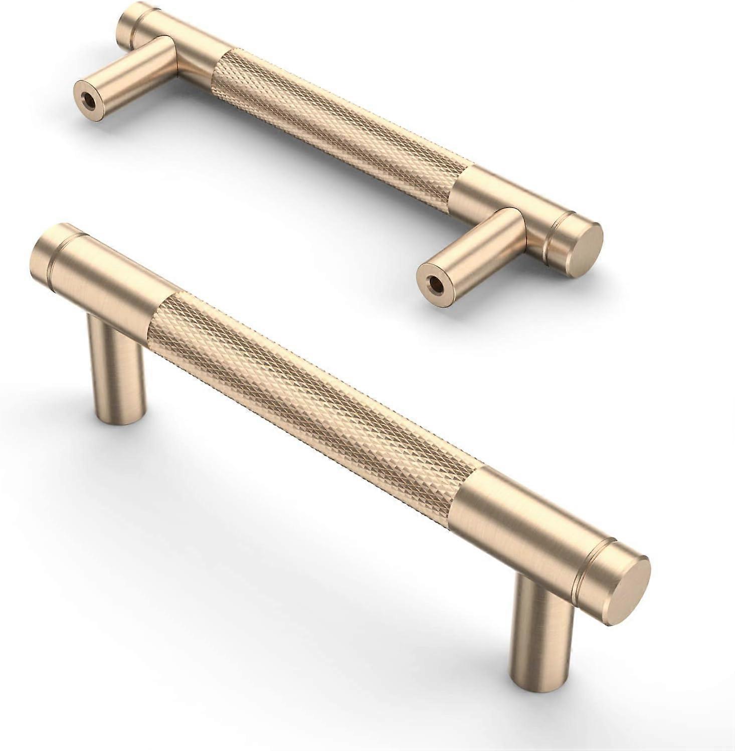 Gold cabinet handle knurled cabinet handle hardware cabinet drawer handle-76mm