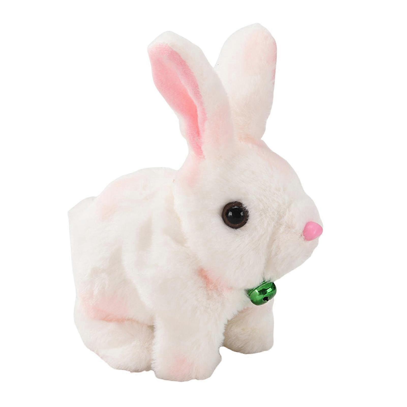 Bunby Realistic Talking Walking Bunny Toy, Easter Interactive Plush Robot Bunny