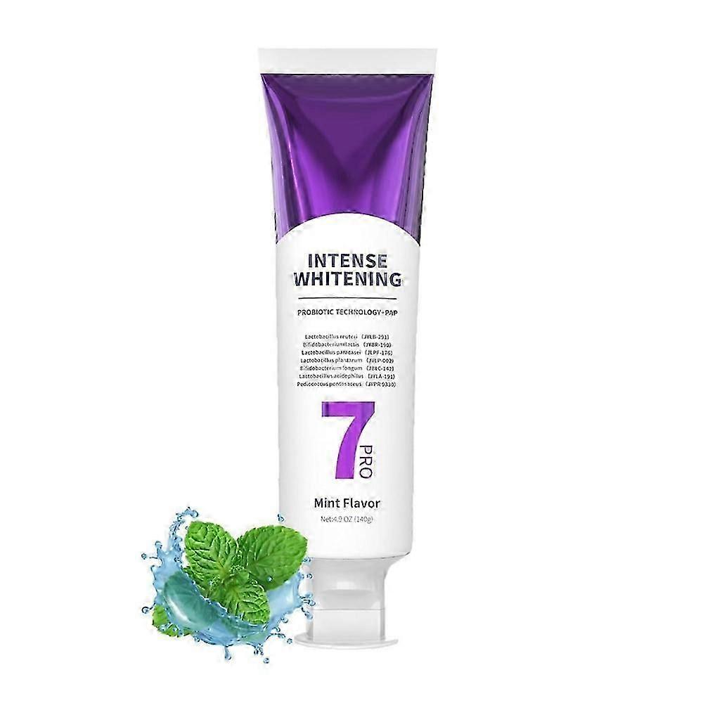 7-pro Intensive Toothpaste,upgrade Natural Whitening Mint For Deep Stain Remover
