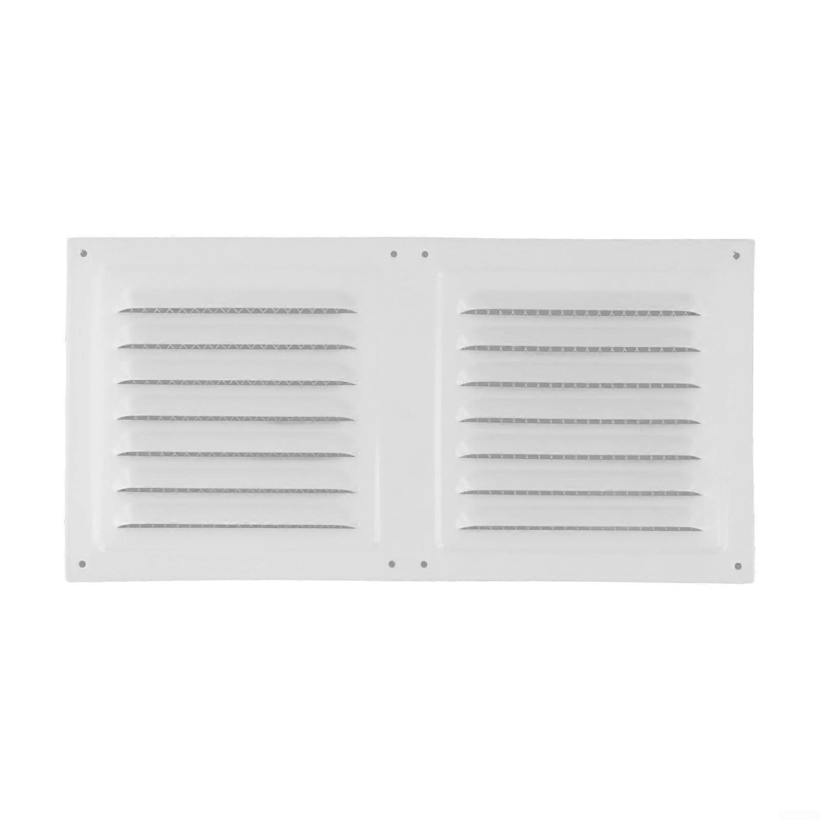 Slim Design Vent Grille With Integrated Shield For Efficient Air Distribution (Black)