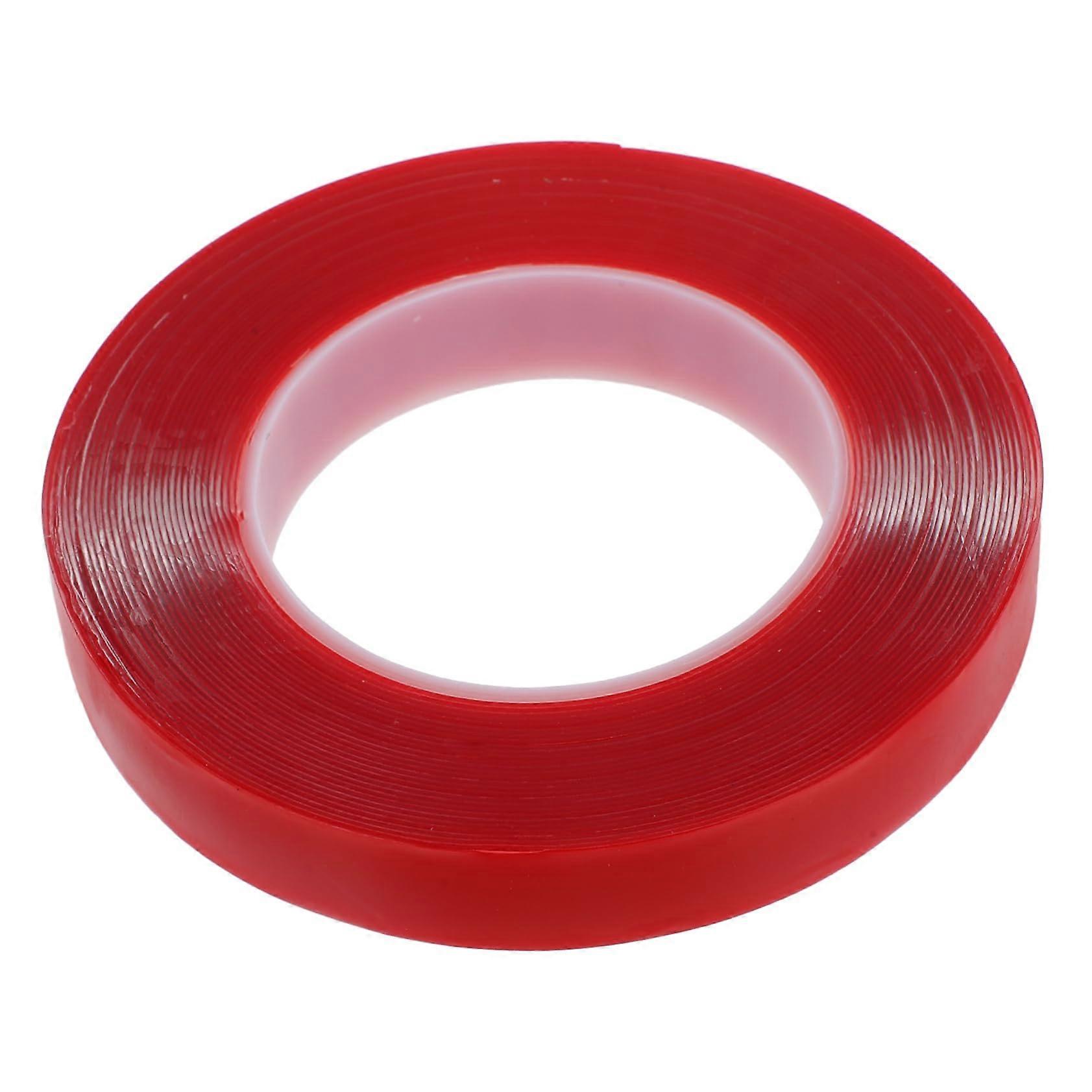Double-Sided Adhesive Tape 1 Roll High-Performance Transparent Heat Resistant for Indoor Outdoor Use Versatile for Plastic