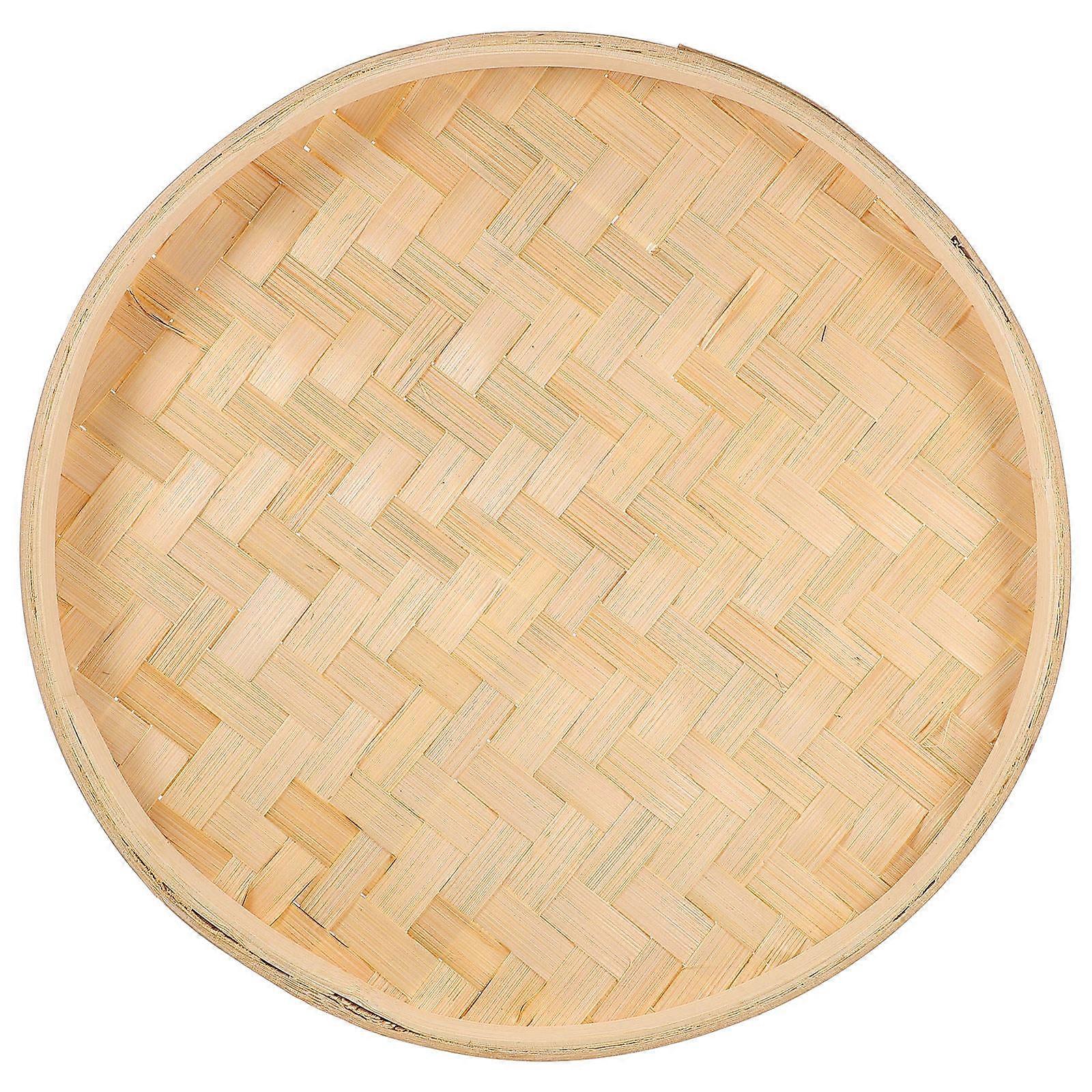 Artistic Bamboo Tray, Functional Decor Item, Adds Charm to Spaces