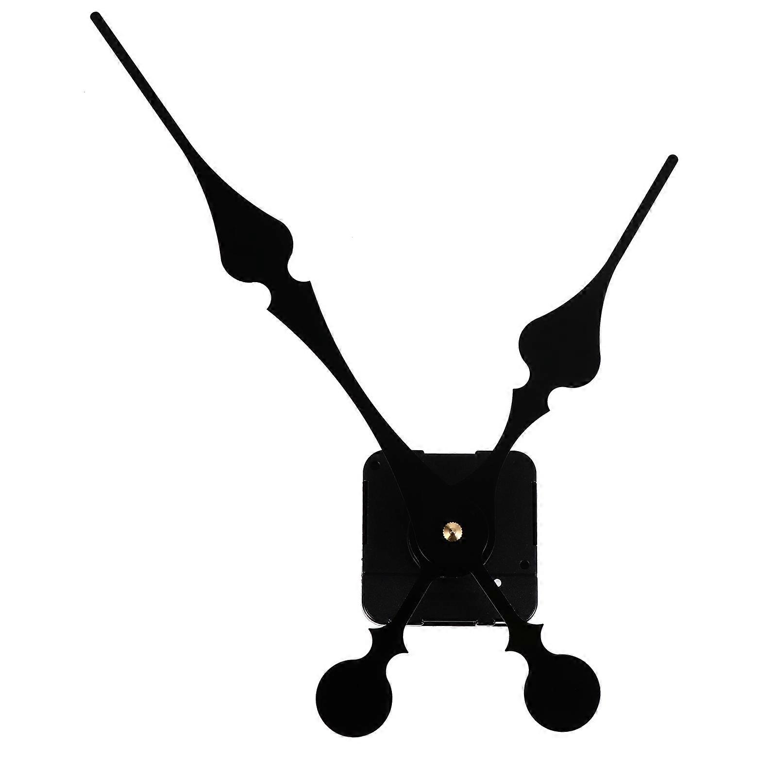 Mute Movement 1Set Black Durable Clock Movement Silent Design with Quartz for Clock Use