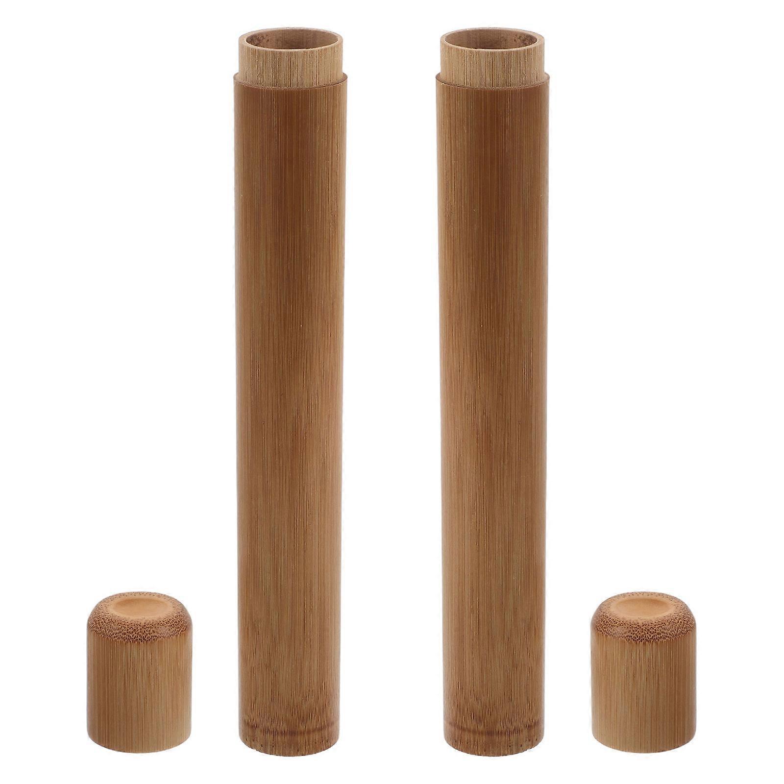 Bamboo Toothbrush Guard, Travel-Ready Case with Practical Features