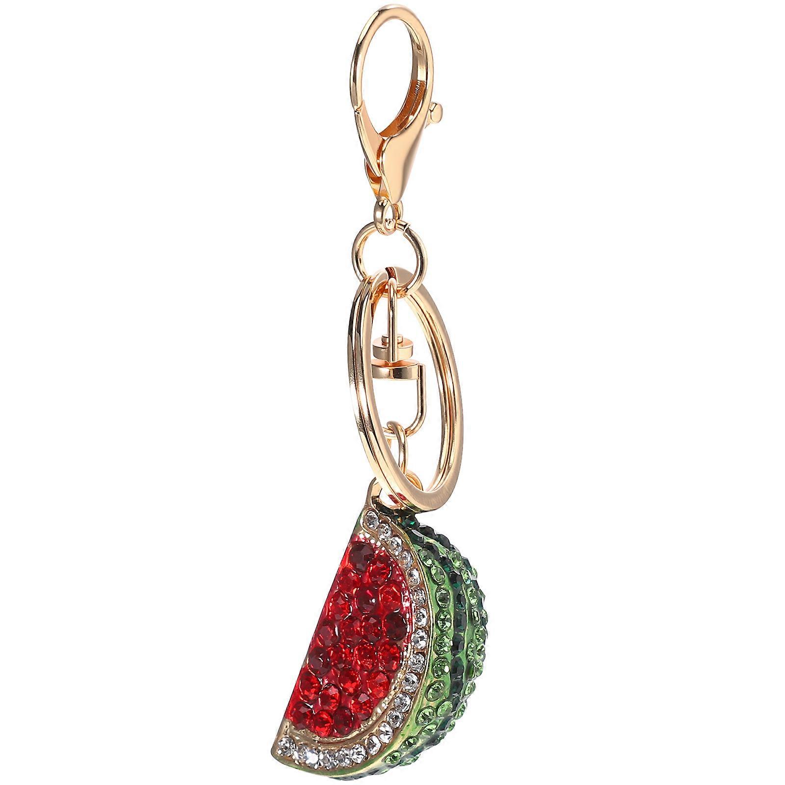 Cute Keychains Featuring Watermelon Pendant, Built to Last with Easy Maintenance