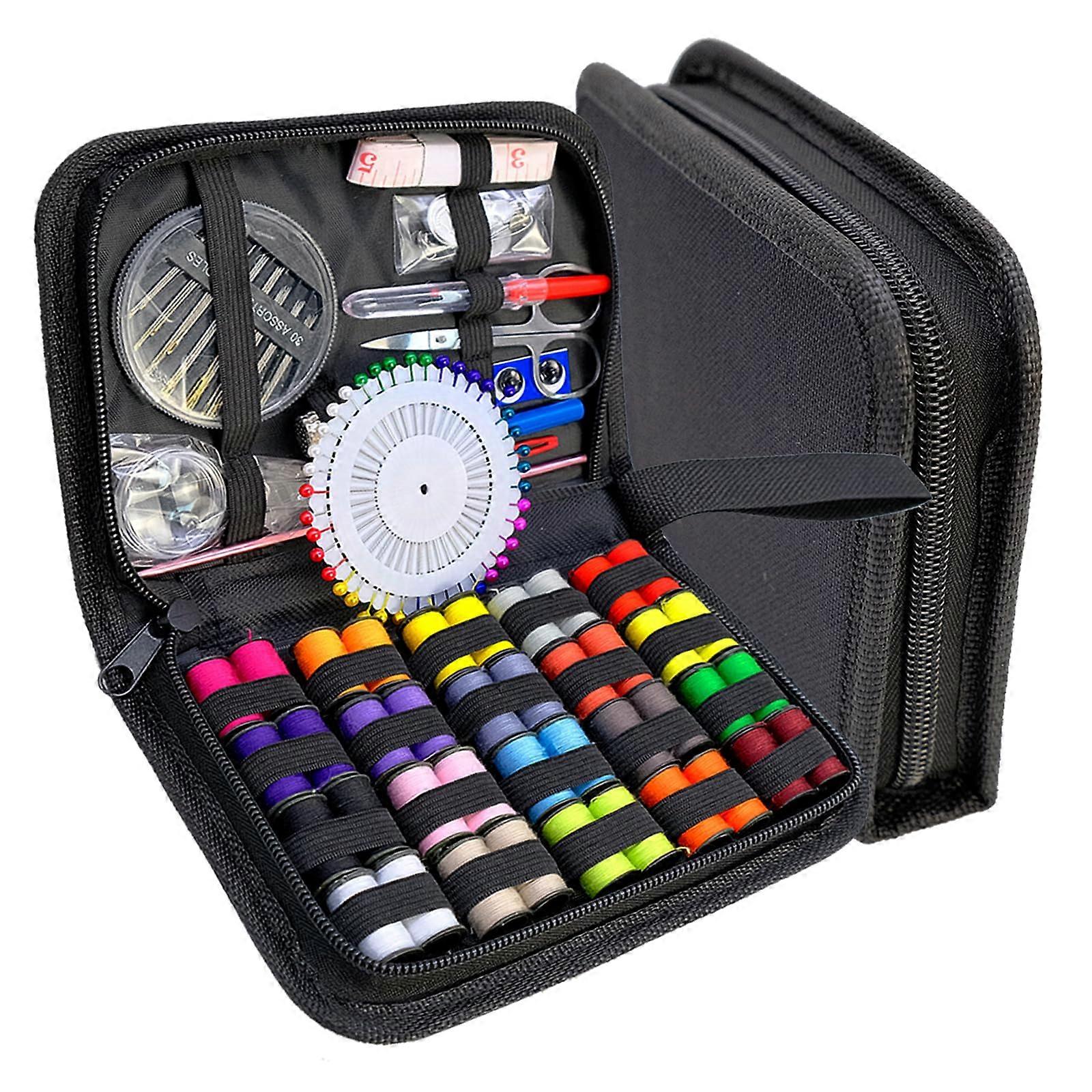 Sewing Kit, 40 Spools Thread, 80 Accessories, Needles, Scissors, Tape Measure