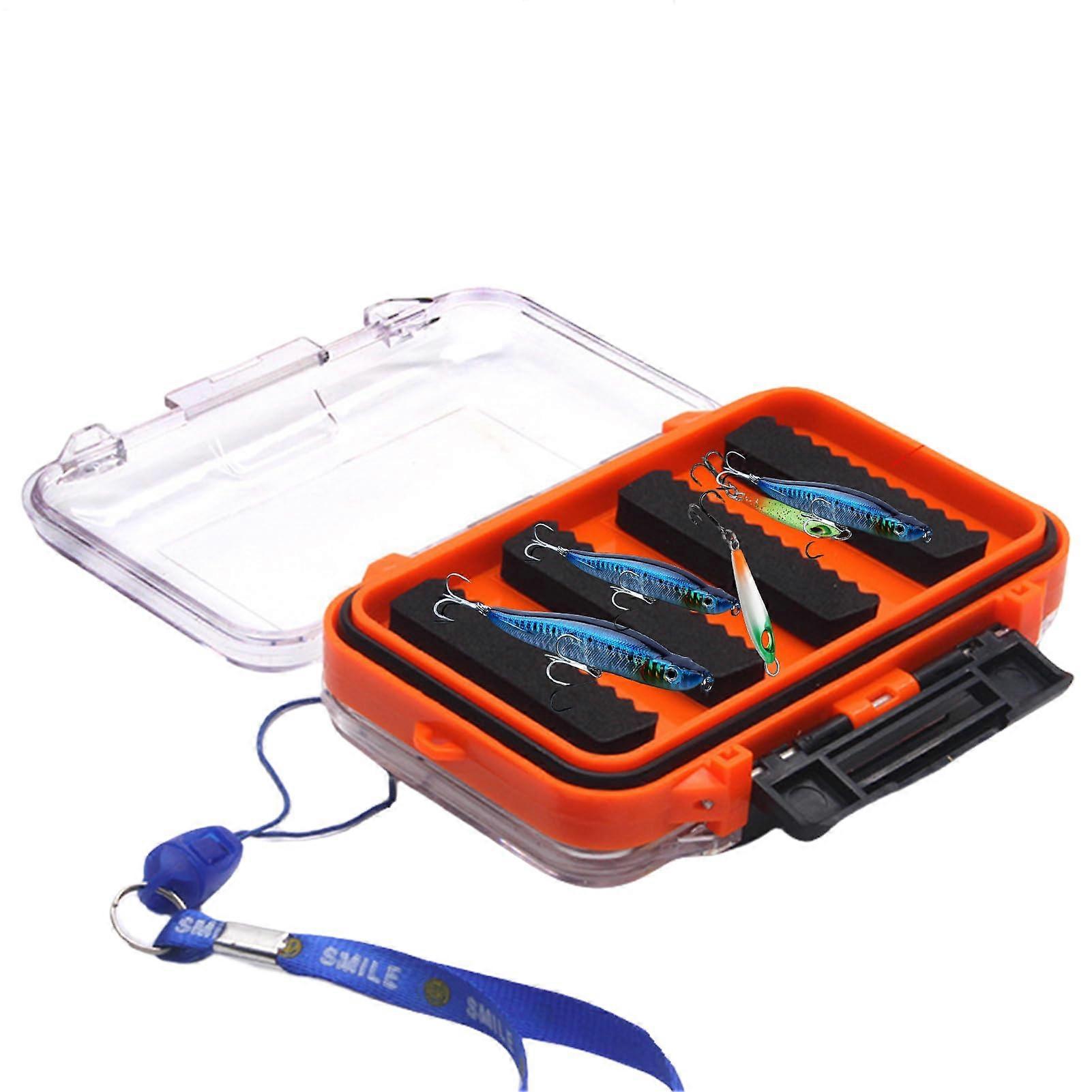 Bait Box | Waterproof Portable Bait Container with Jig Hook Compartments for Kayak, Camping and Saltwater Fishing