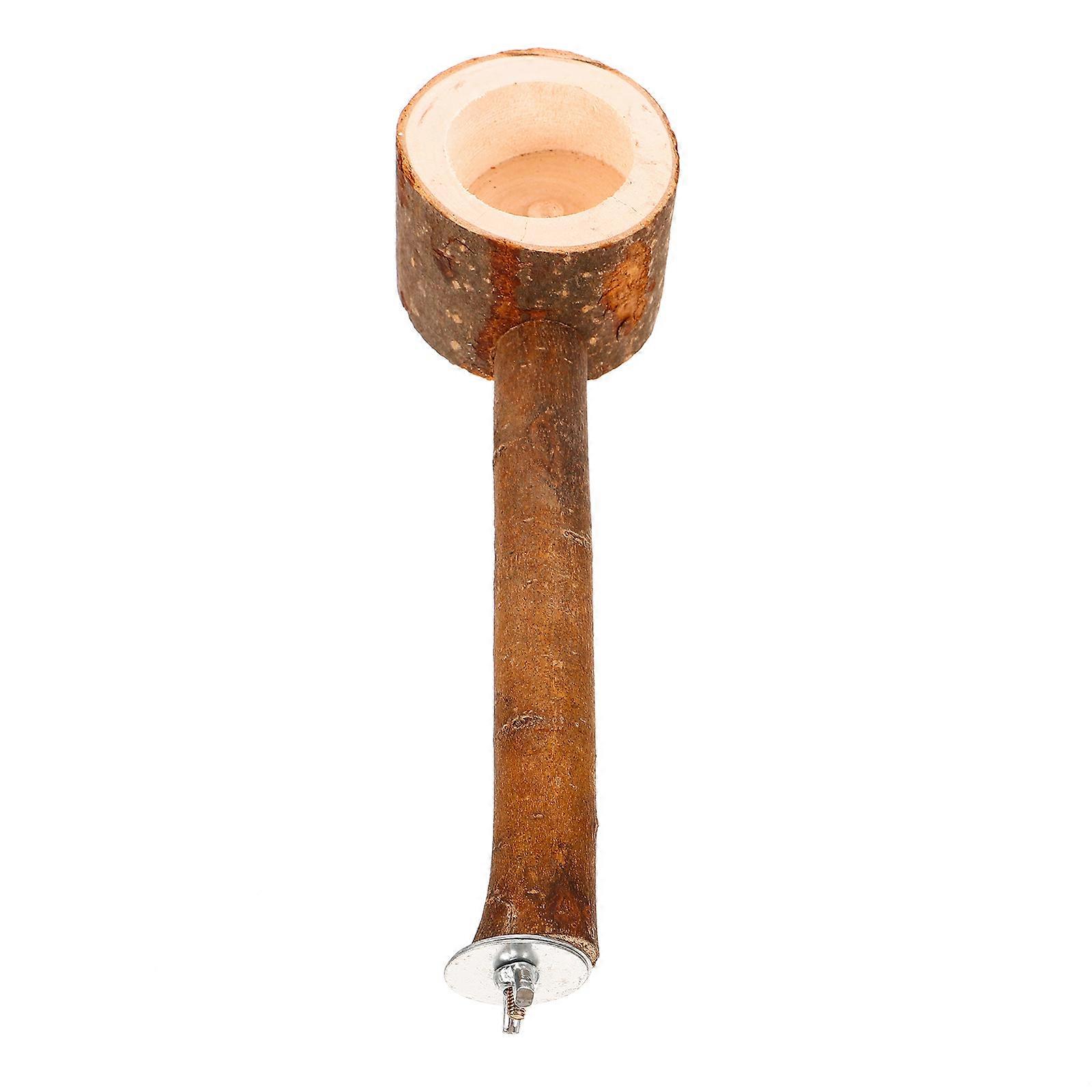 Parrot Windmill Stand Bird Toy Prevent Bowl Overturning Rectangular Multi-functional Design 1Pcs