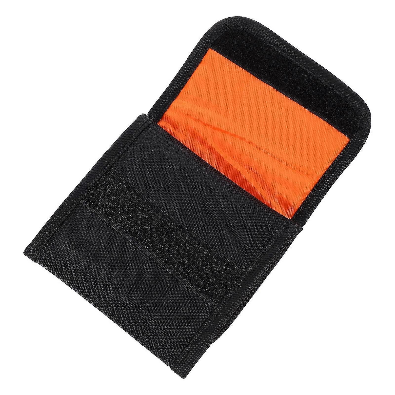 Waterproof Lens Pouch Bag Orange Dustproof Mesh Storage For Outdoor Photography 40.5x11cm 1Pc