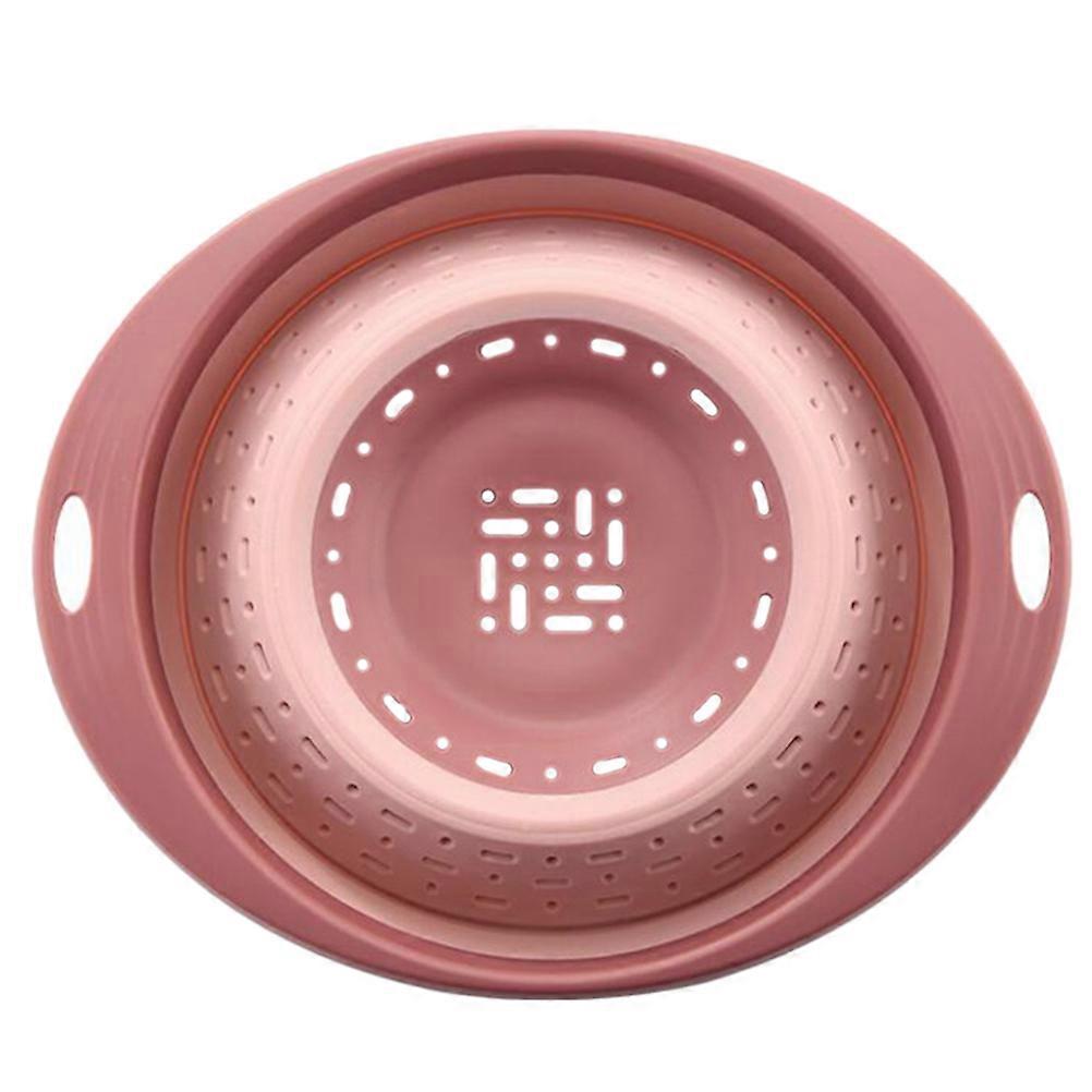 Fruit Washing Drain Basket 1Pcs Pink PP Kitchen Storage Basket Multi-Functional for Kitchen