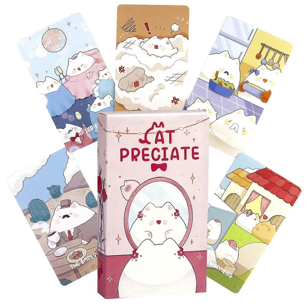 Cat Tarot Deck Oracle Cards with Guidebook - Intuitive Readings