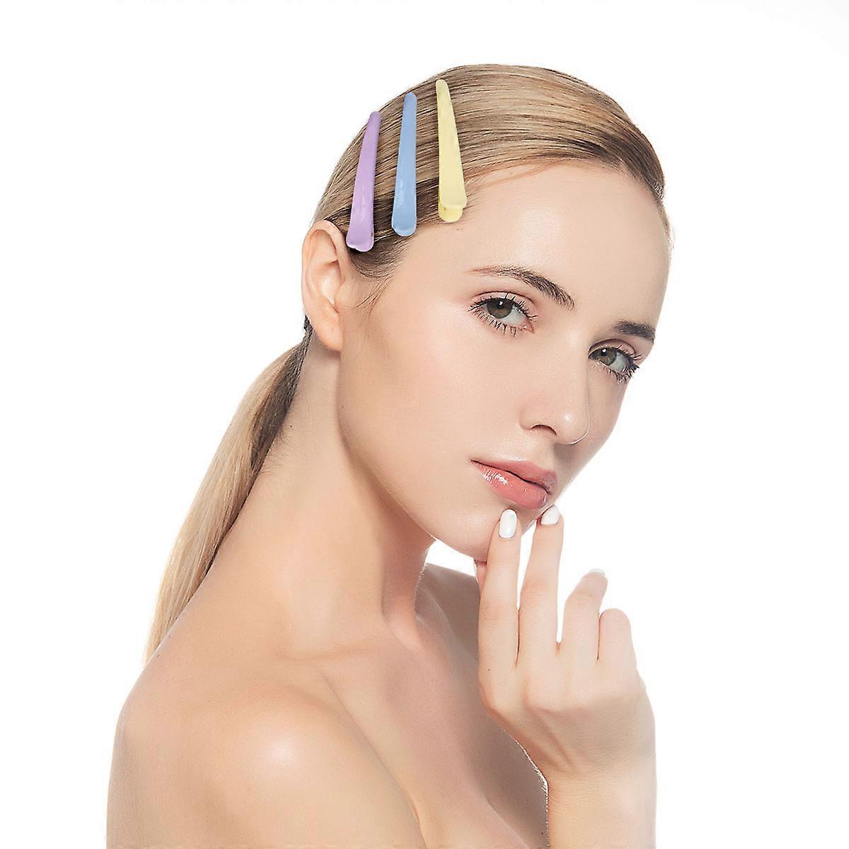 Styling Section Clips Hairdressing Clips Simple Design For Home Diy Assorted Color 12cm 12Pcs