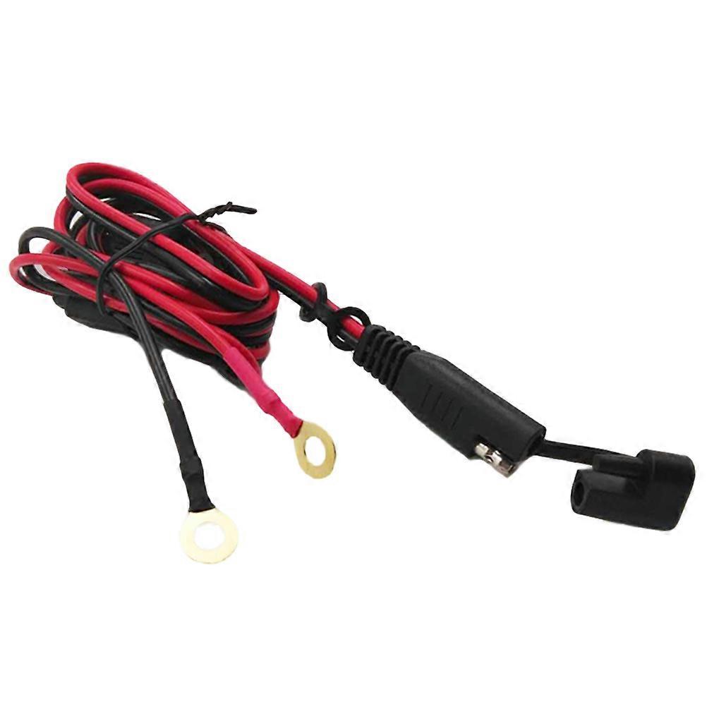 Optimized Title:
Sae to Round Terminal Power Cable with Auto Reset Fuse for Motorcycle, RV, and Truck Battery Connections Durable Long Circuit
