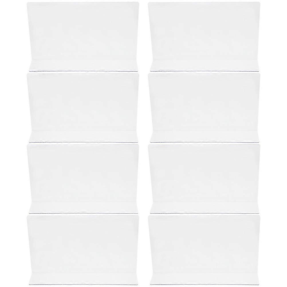 Clear Plastic Shelf Dividers Set of 8 – Easy Install Storage Organizers for Kitchen, Bedroom & Office Cupboards – Keep Items Neat and Separated