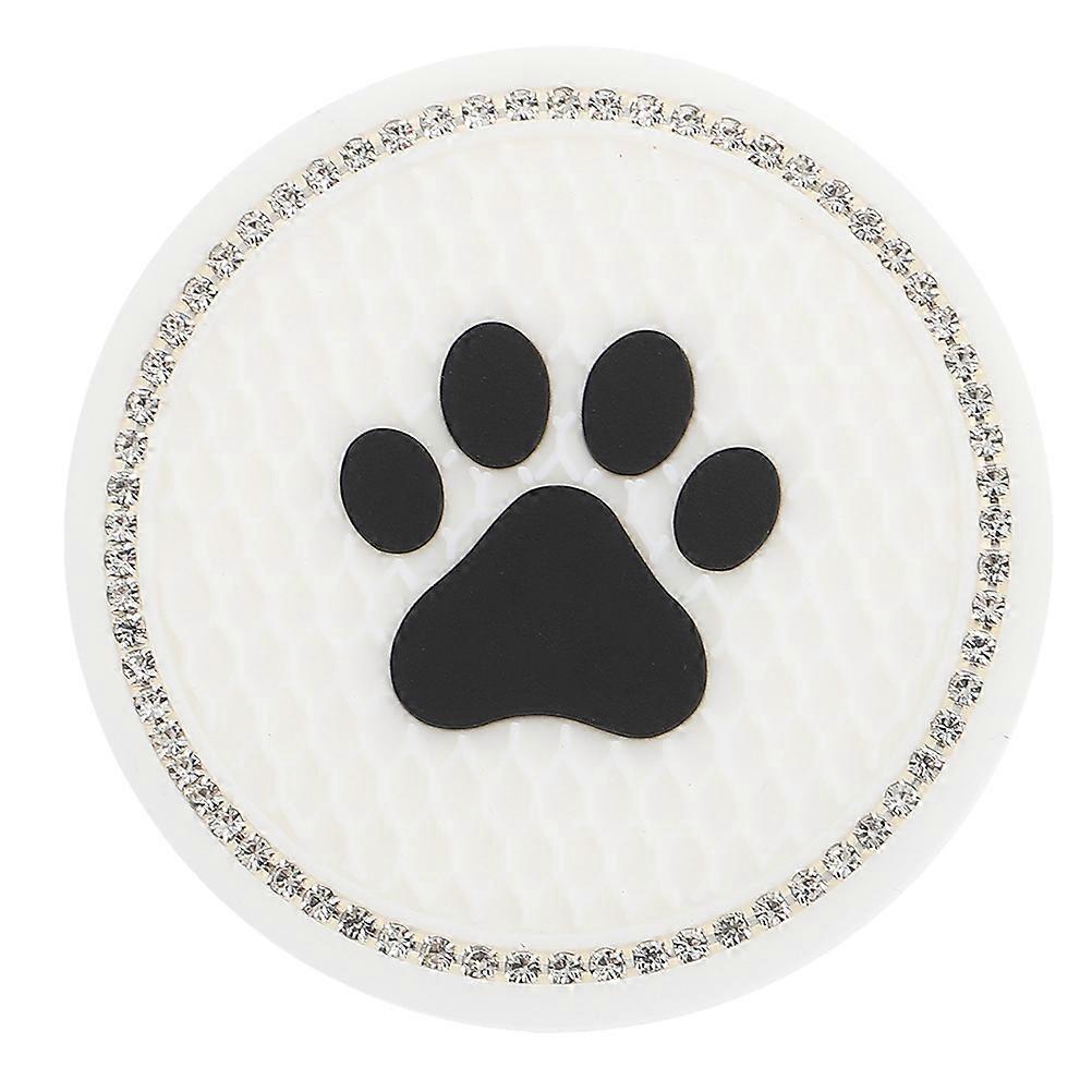 Car Cup Coaster with Bling Cat Paw Design Non Slip, Heat Resistant, Lightweight, Easy to Clean for Home, Office, and Car Use