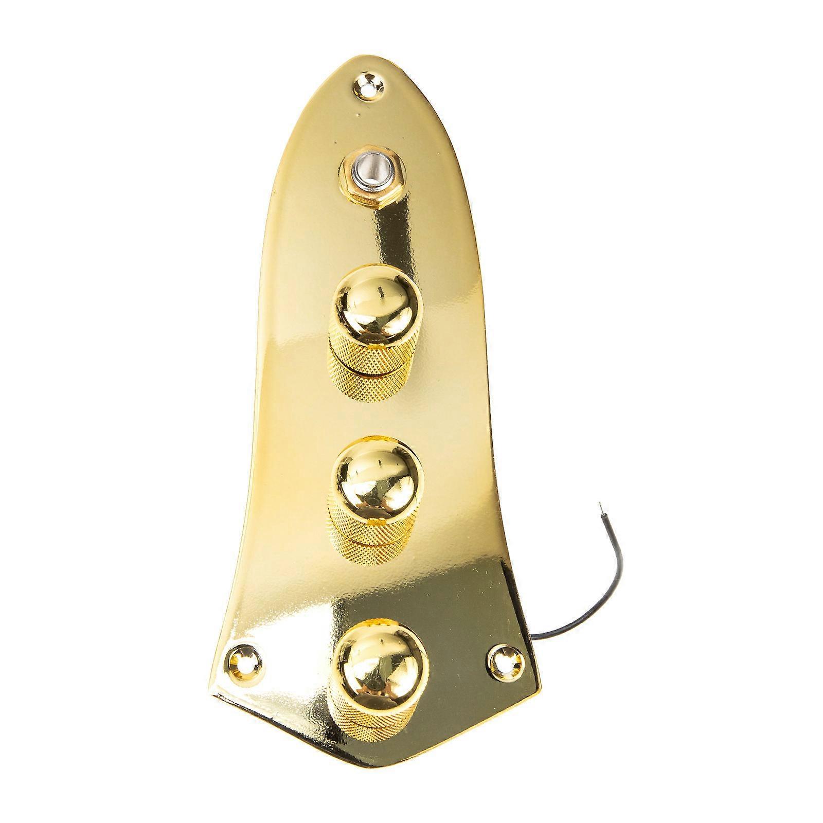 Guitar Volume and Tone Control Knob Practical Wired Control Plate Rectangular Shape 6.3X2.8X1.4in 1Set