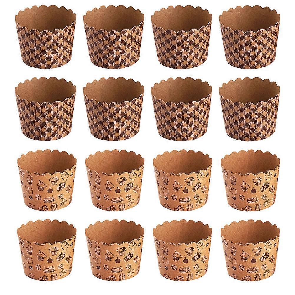 Brown Paper Baking Holders for Home Use Food Grade Safe and Grease Proof 100 Pcs