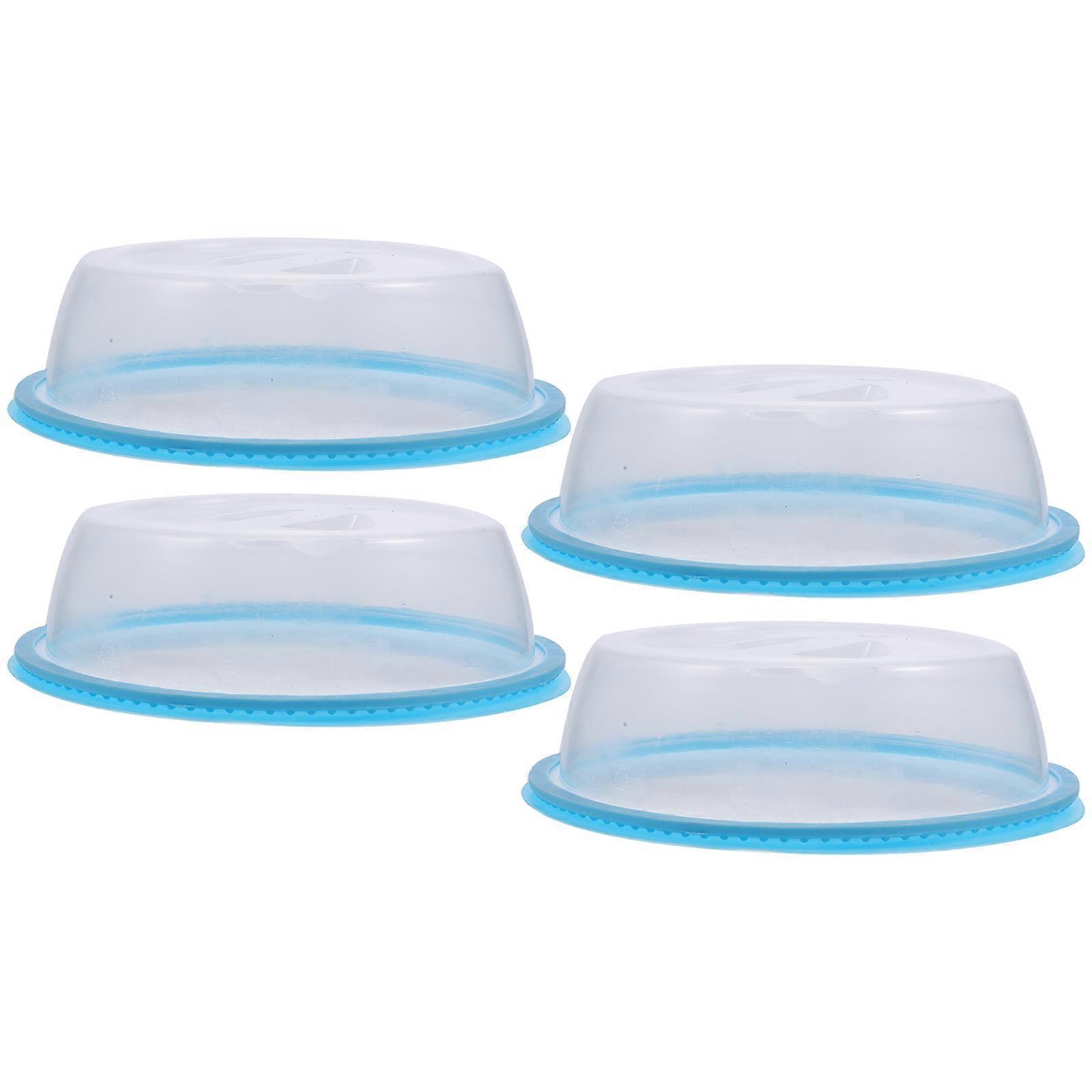 4pcs Microwave Heating Sealing Splash Proof Lids Food Fresh Keeping Lids