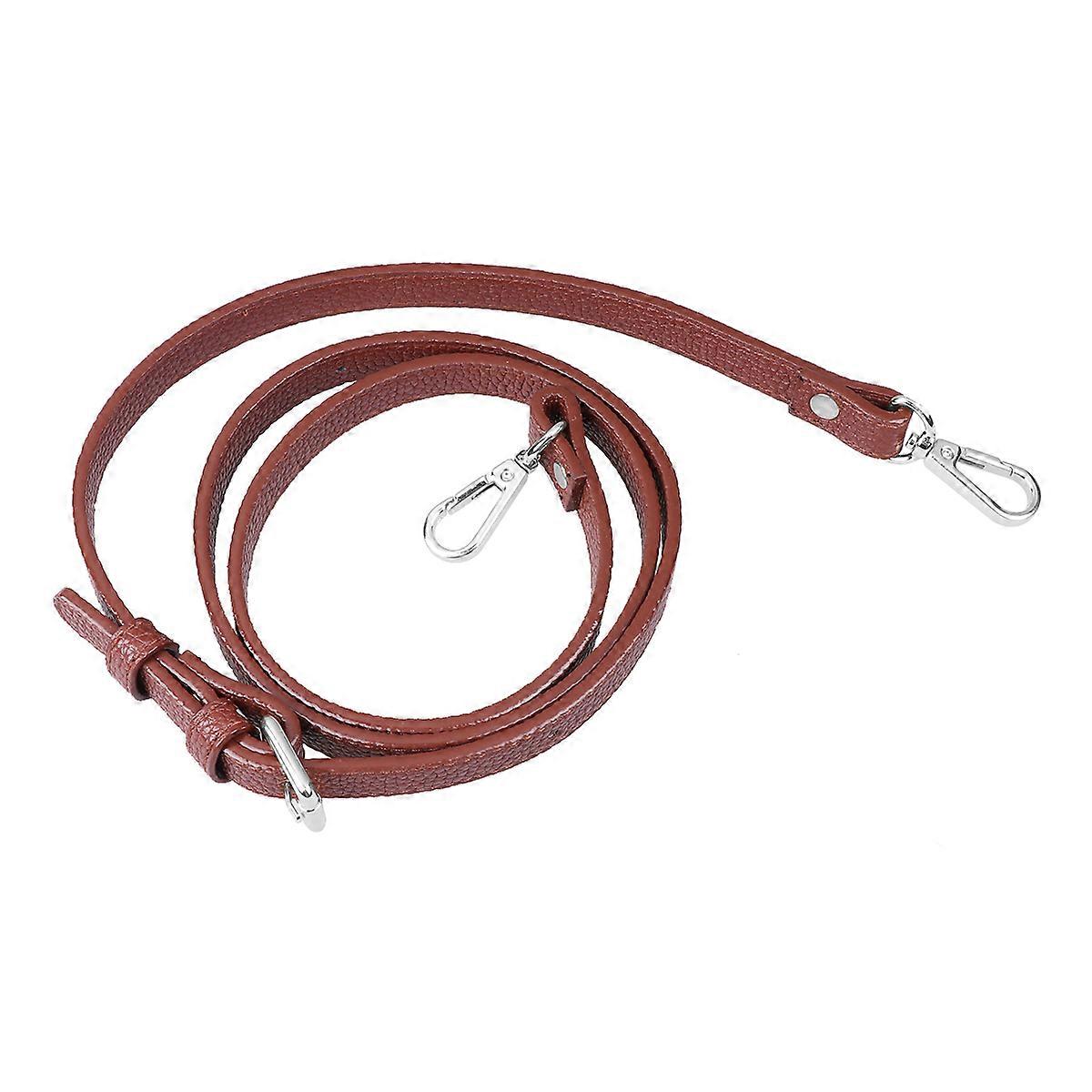 Adjustable PU Shoulder Bag Strap Replacement for Women – Durable Coffee Color, Comfortable Long Strap for Crossbody, Messenger, Travel & Gym Bags