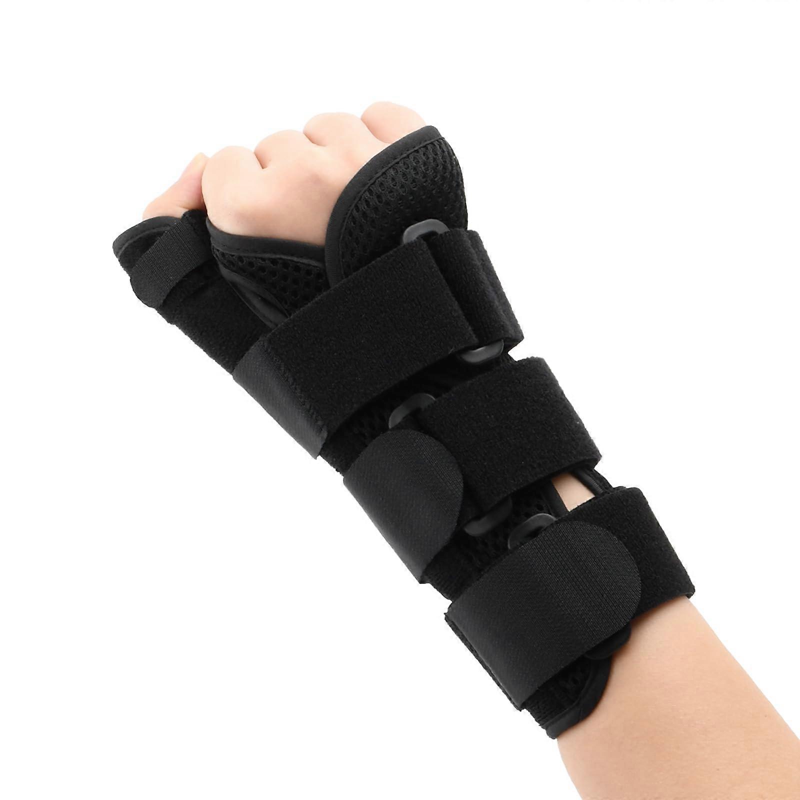Carpal Tunnel Wrist Support for Right Hand, Adjustable Thumb Brace with Metal Splint for Tendinitis and Arthritis Relief