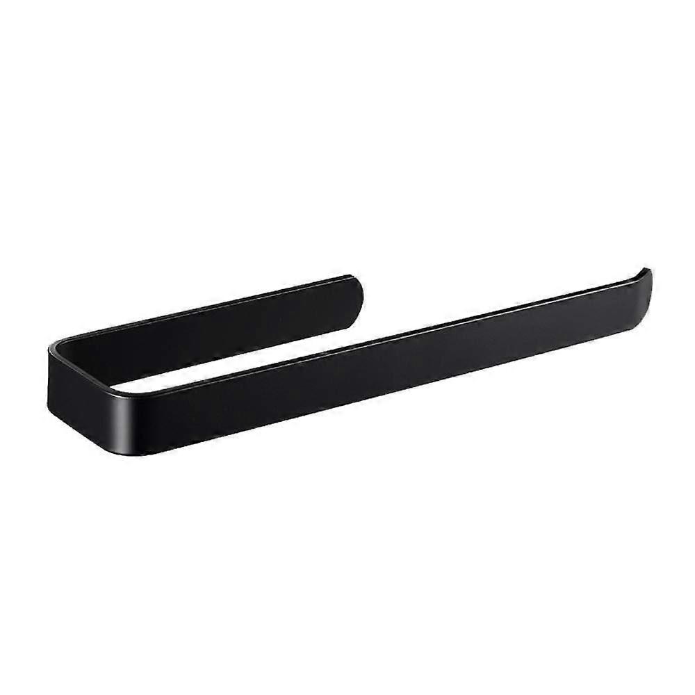 Wall Lights Space Aluminium Black Creative Wall-Mounted Towel Rack 53cm Length Stangenfreier Perforat Design for Bathroom Hotel