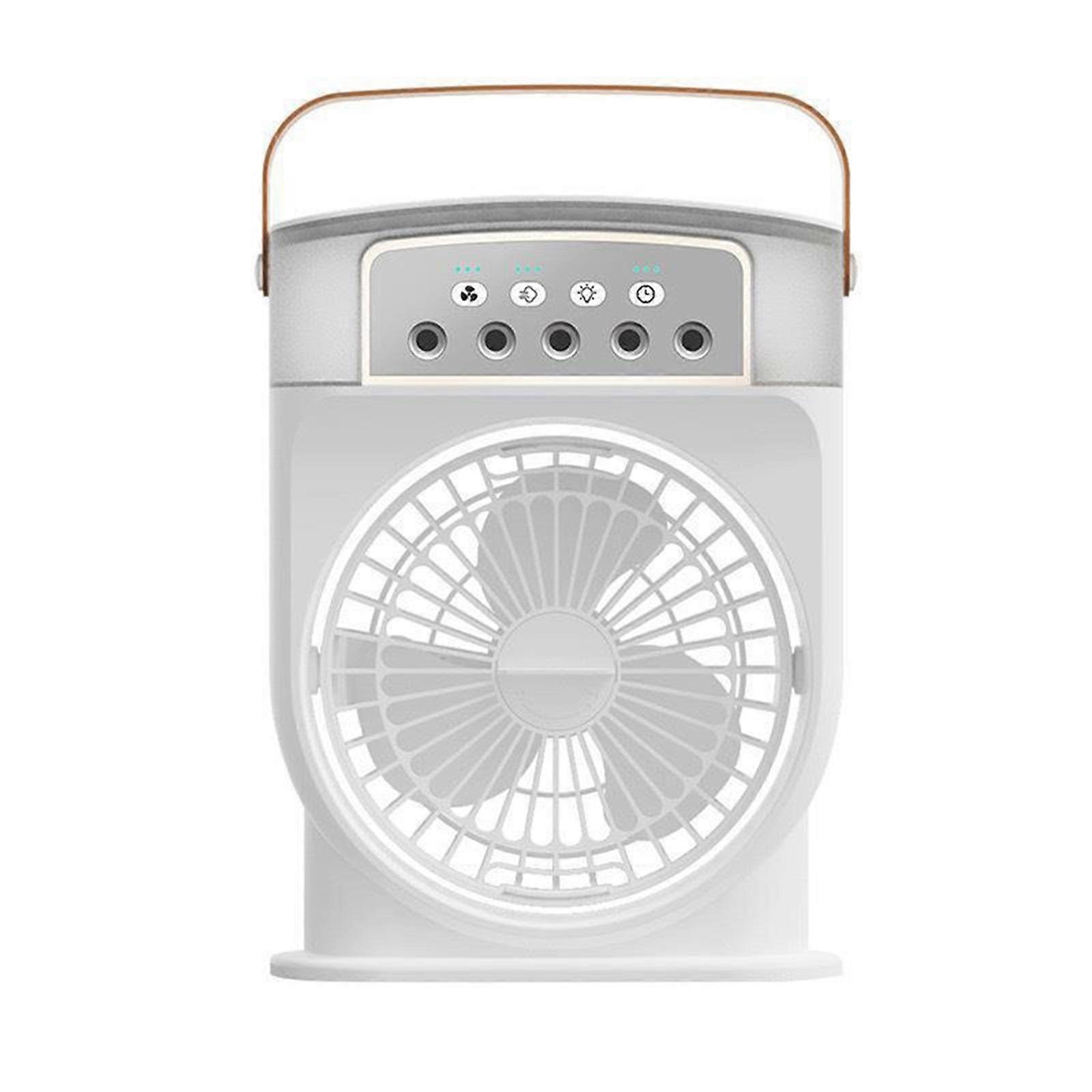 Practical Desktop Air Cooling Fan Rechargeable Fan with 3 Speed Option Table Fan Perfect for Home Office or Dorm Room White