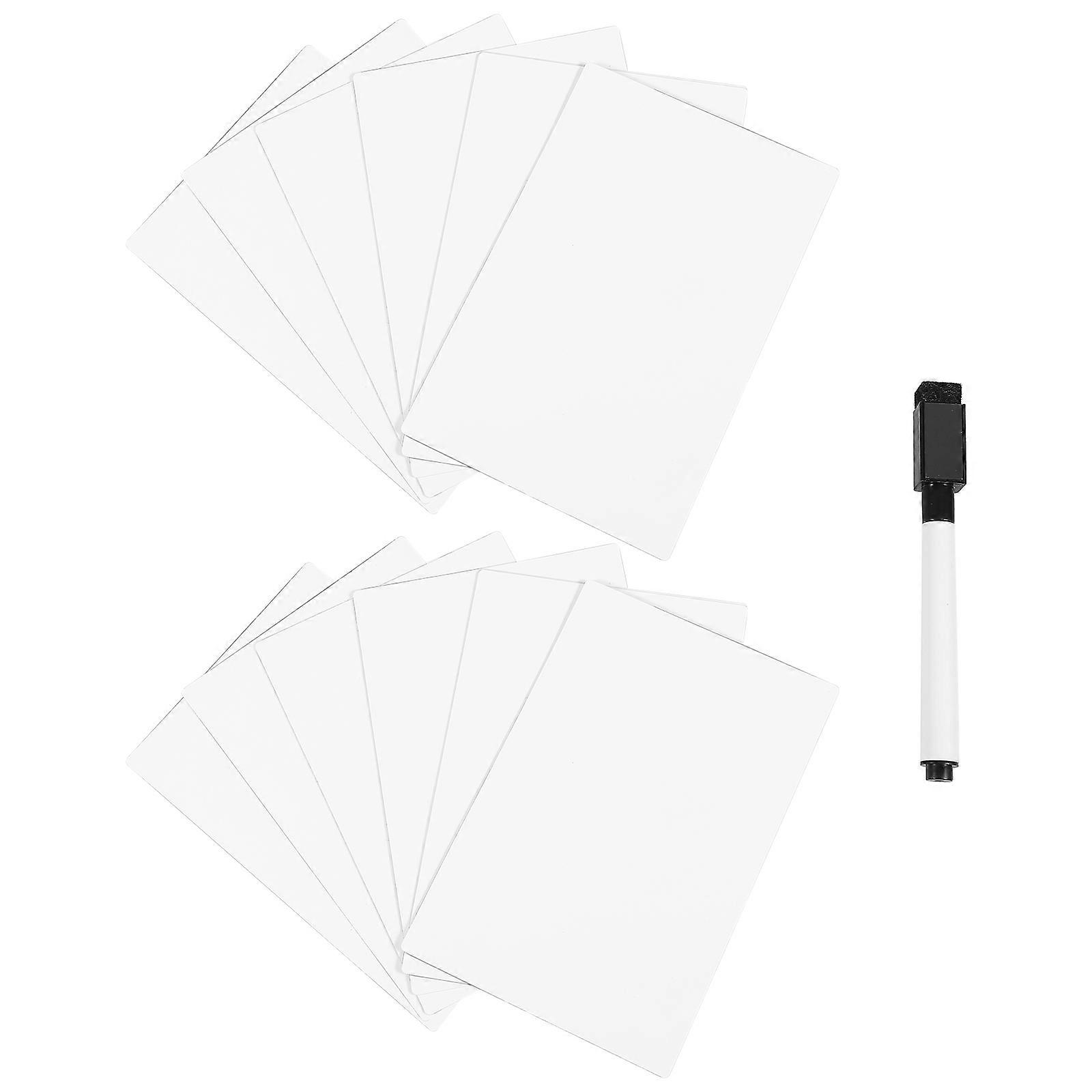 Reusable Whiteboard Stickers Set of Reusable Label Stickers for Daily Life Rectangular Washable Record Numbers 1Set