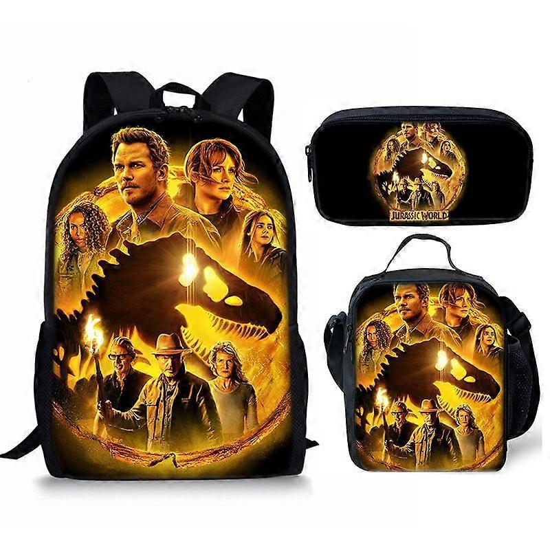 Student Backpack Three-piece Anime Cartoon Backpack