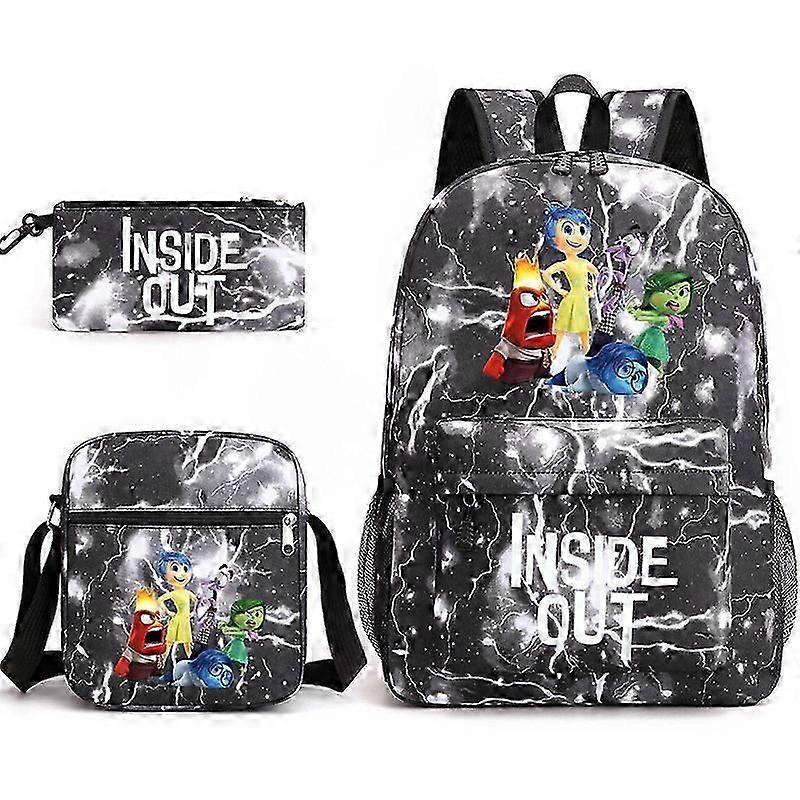 Inside Out 2 School Bag Backpack Pencil Case Shoulder Bag Three-piece Set _26