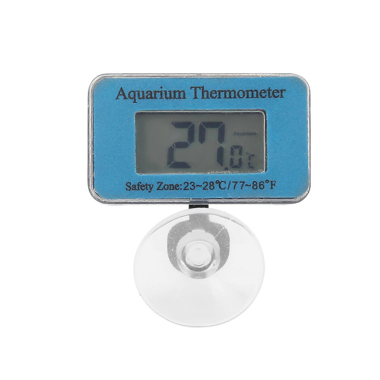 Aquarienthermometer LCD Digitales wasserdichtes Aquarienthermometer mit Saugnapf für Wassertemperatur