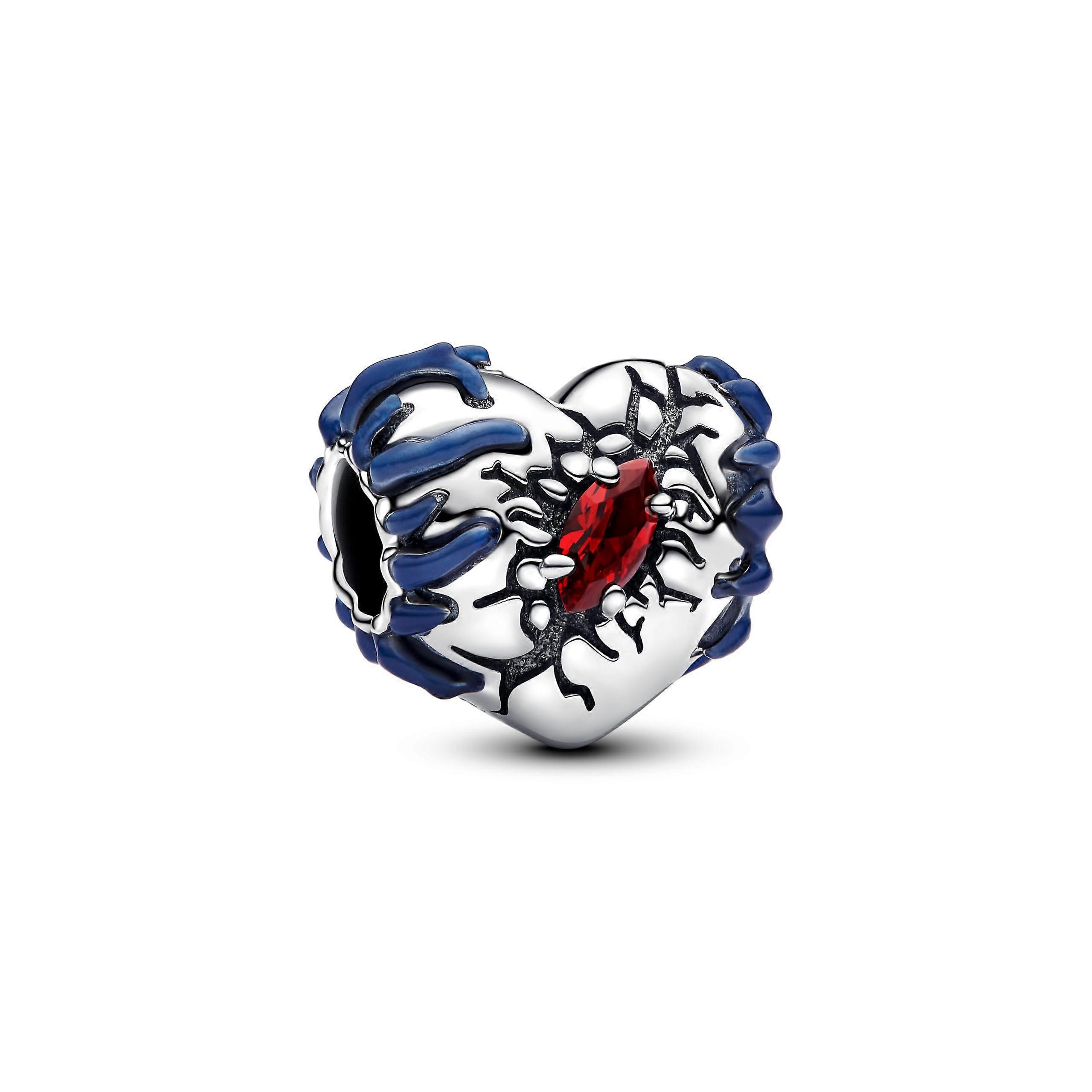 Stranger Things Glow in the Dark Heart Charm Sterling Silver Artificial Crystal Compatible with Moments Bracelets 793565C01