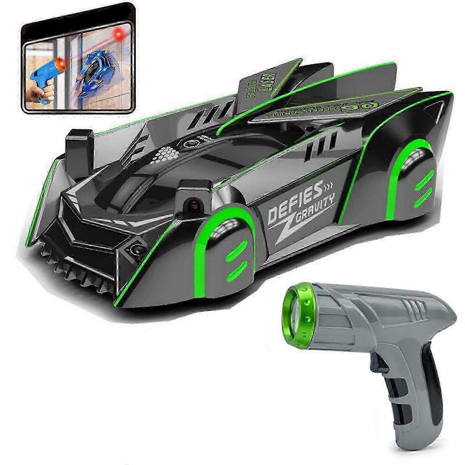 Laser-guided Wall Climbing Race Car with Zero Gravity Effect for Kids and Adults