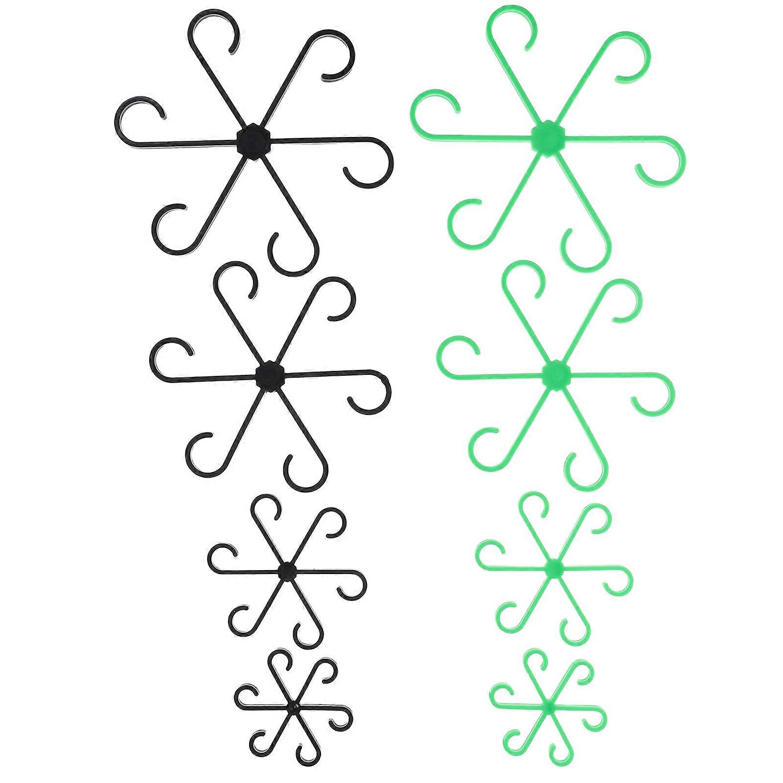 ステムは庭師のための用途の広いデザインをサポートします植物茎ホルダー8個