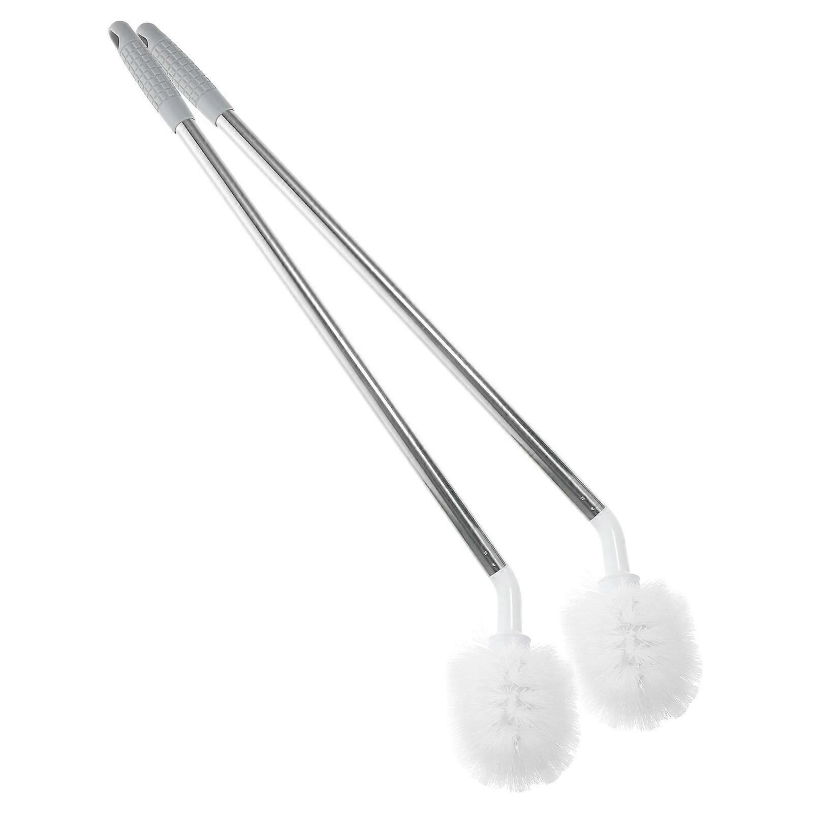 Flexible Bottle Brush Curved Shape Sinks Dish Drying 63x9cm 2Pcs