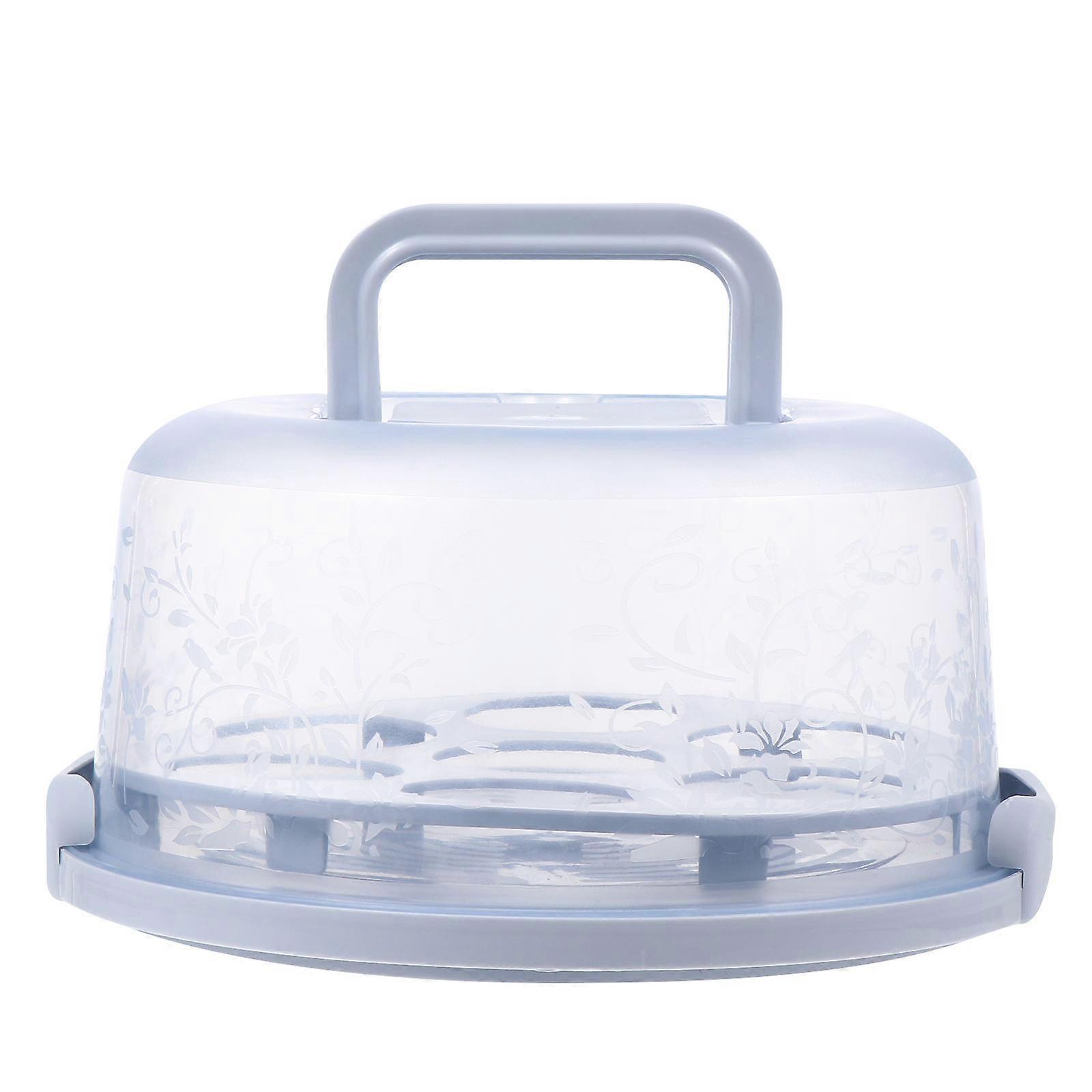 Blue PP Plastic Handheld Cake Box for Storage and Transport Lightweight and Convenient Design