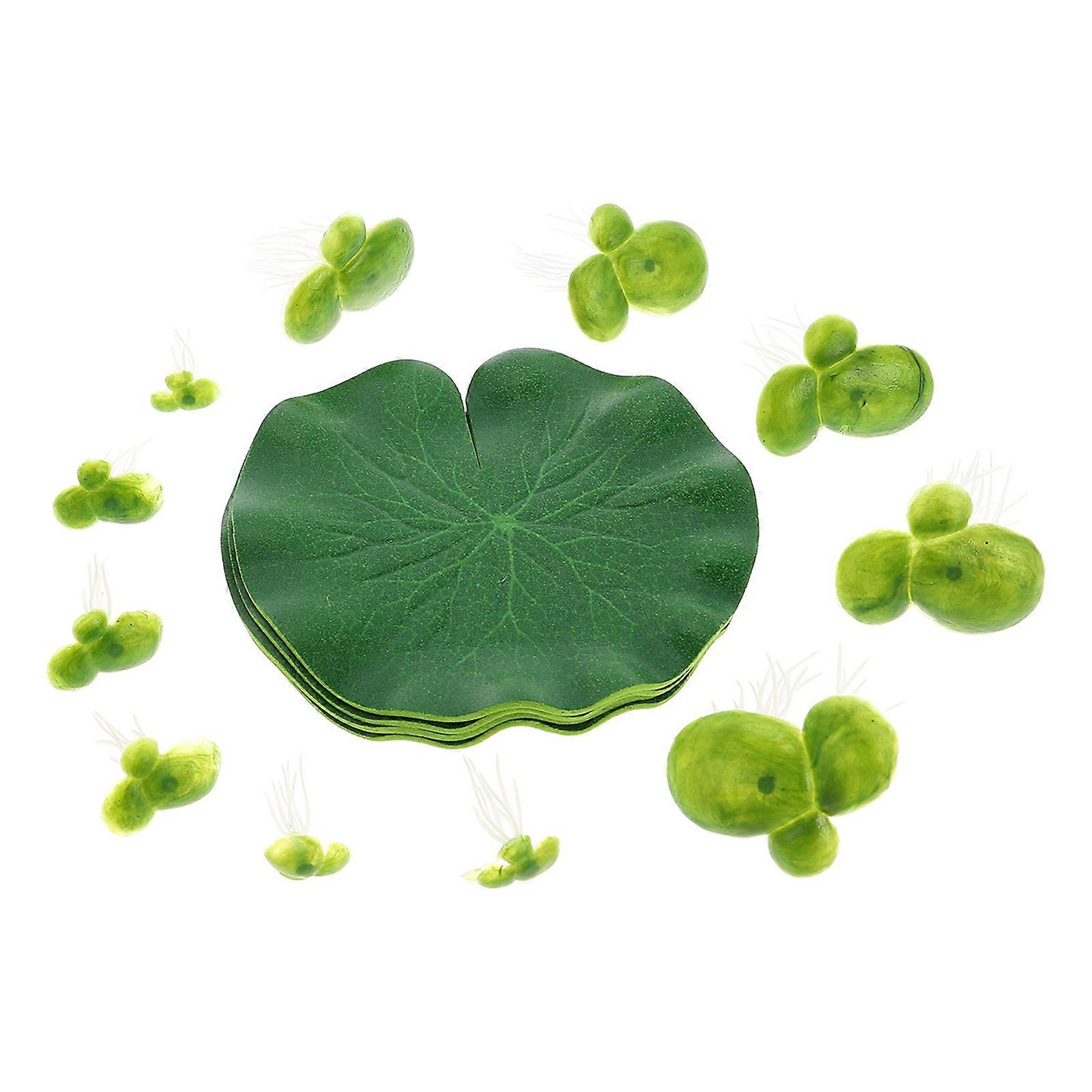 Simulated Duckweed Plant Betta Fish Accessories Durable 10X10CM Green 1Set