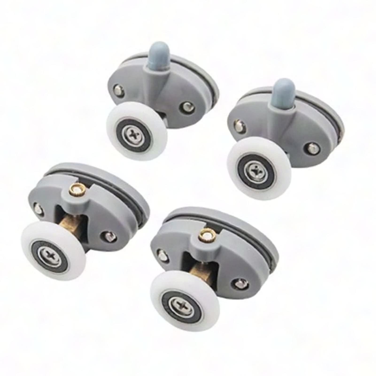 Replacement Wheels for Sliding Shower Doors, Durable Plastic Rollers for Bathroom Cabin Tracks